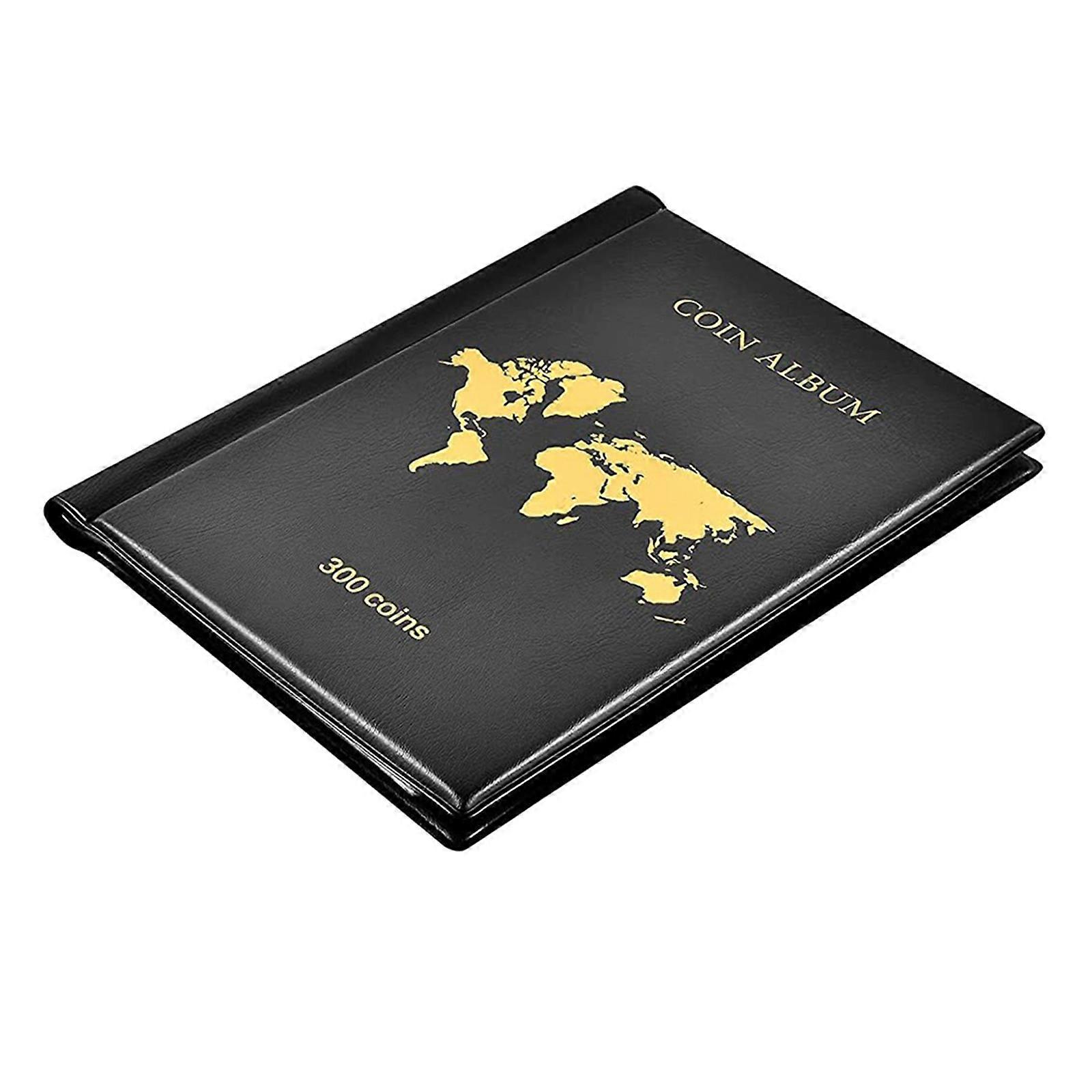 Professional Coin Storage Binder 300 Capacity Leather PVC Material Display Organizers For Collectors And Enthusiasts Multicolor