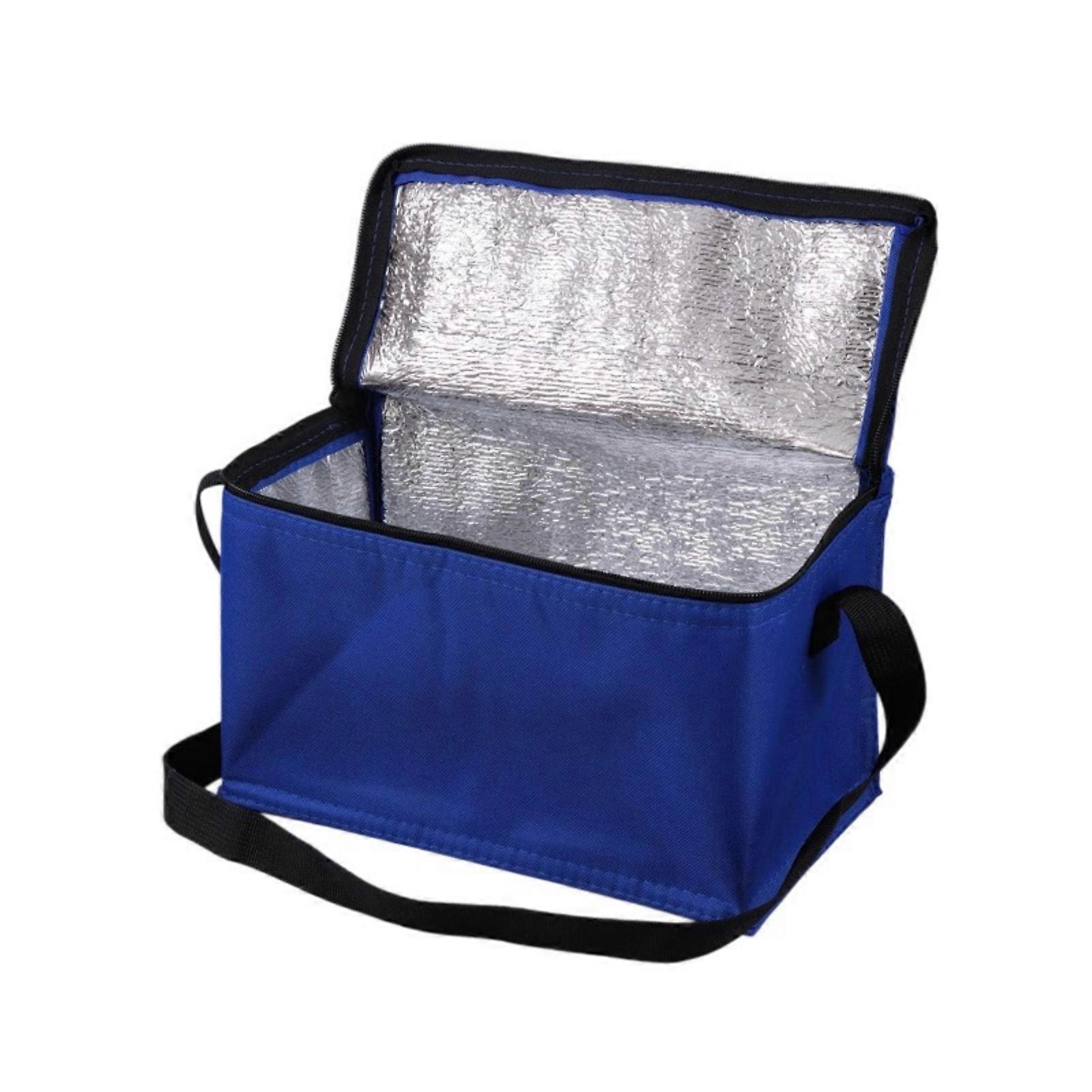 Insulated Bag With Aluminum Lining Hour Spill Resistant Carry Handle Camping Meal Container Multicolor