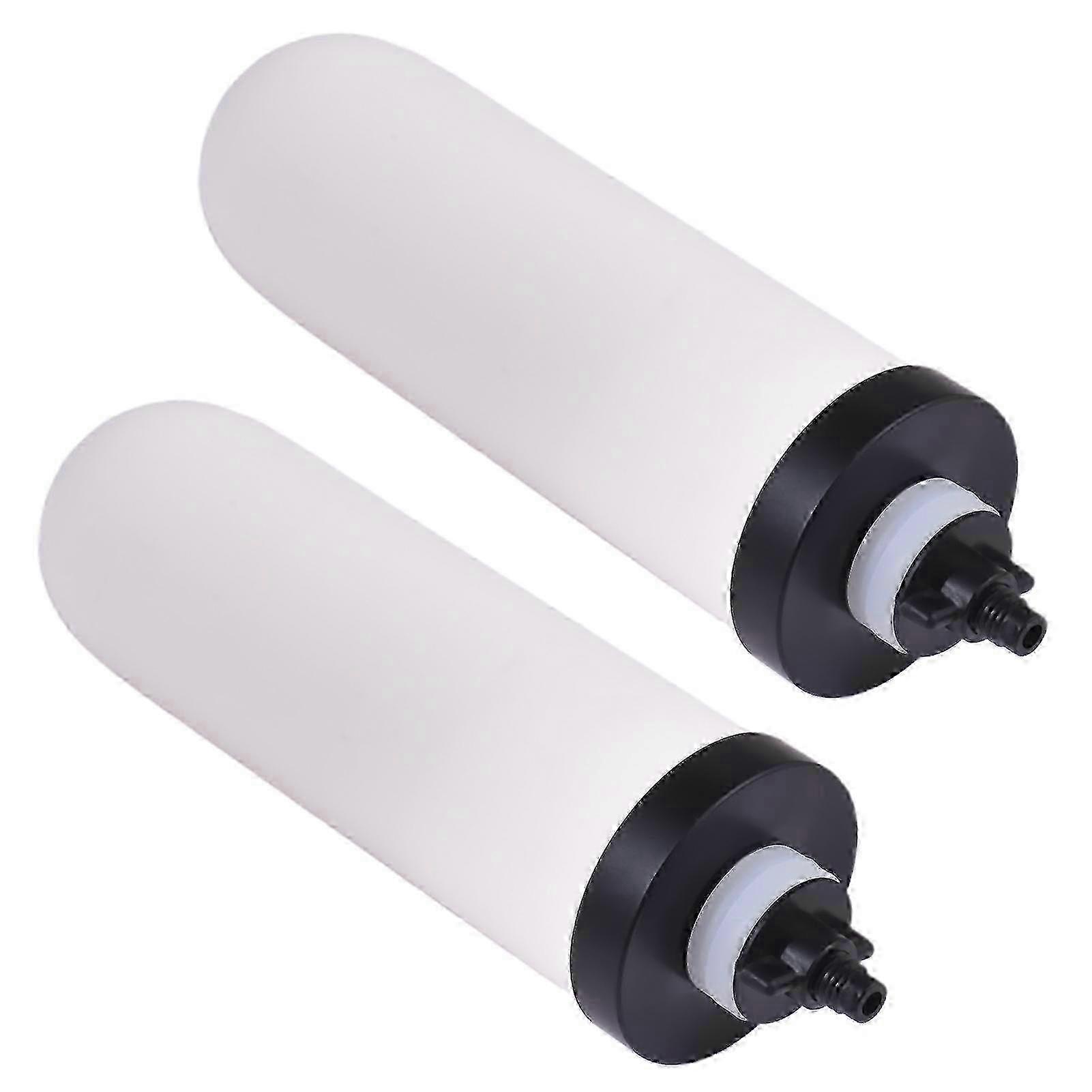 2pcs Ceramic Filter Candle with Activated Carbon Compatible with Gravity Water Filter System z
