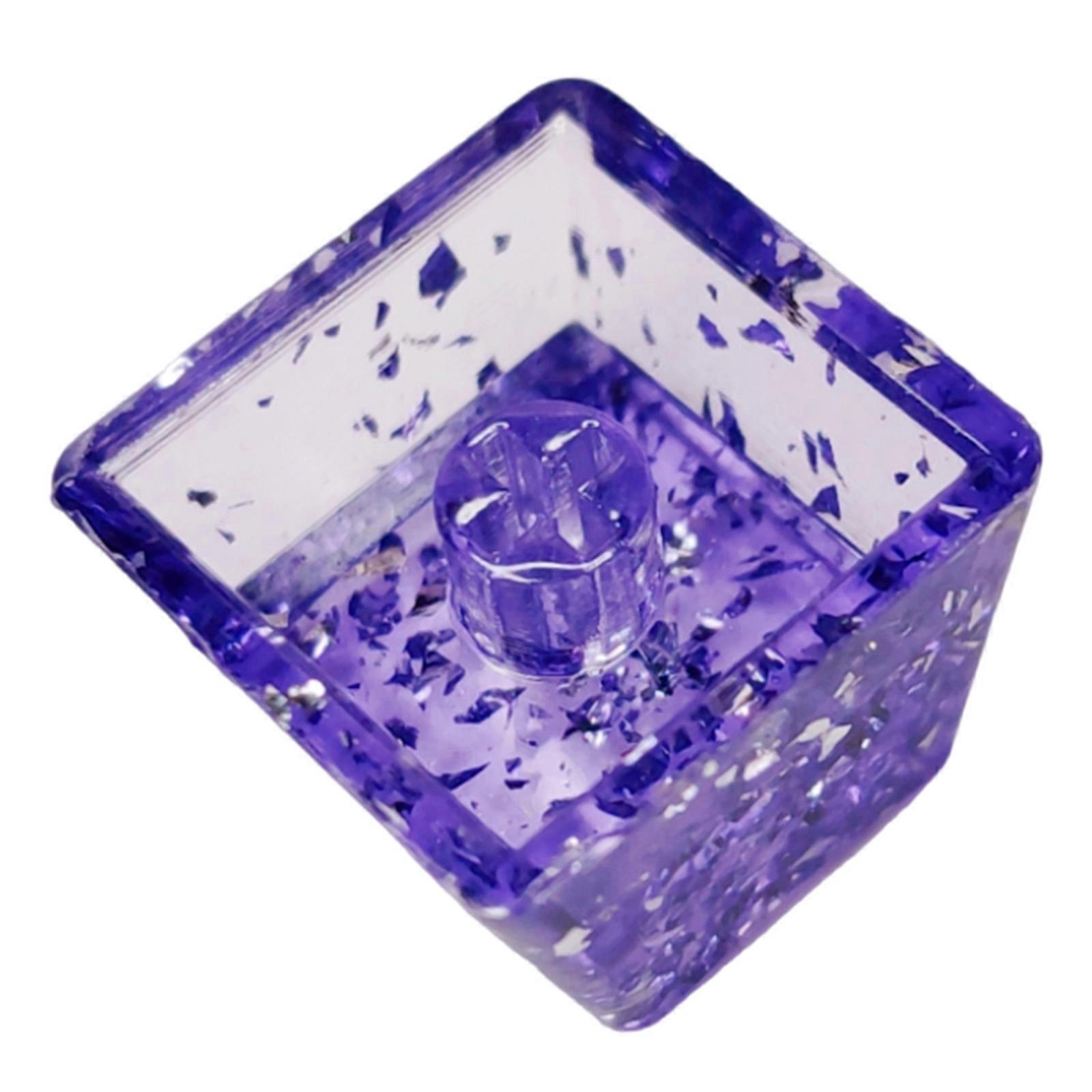Gaming Keycaps Transparent Sequins Resins Keycap OEM Profile R4s Keycap for Mechanical Keyboards Multicolor