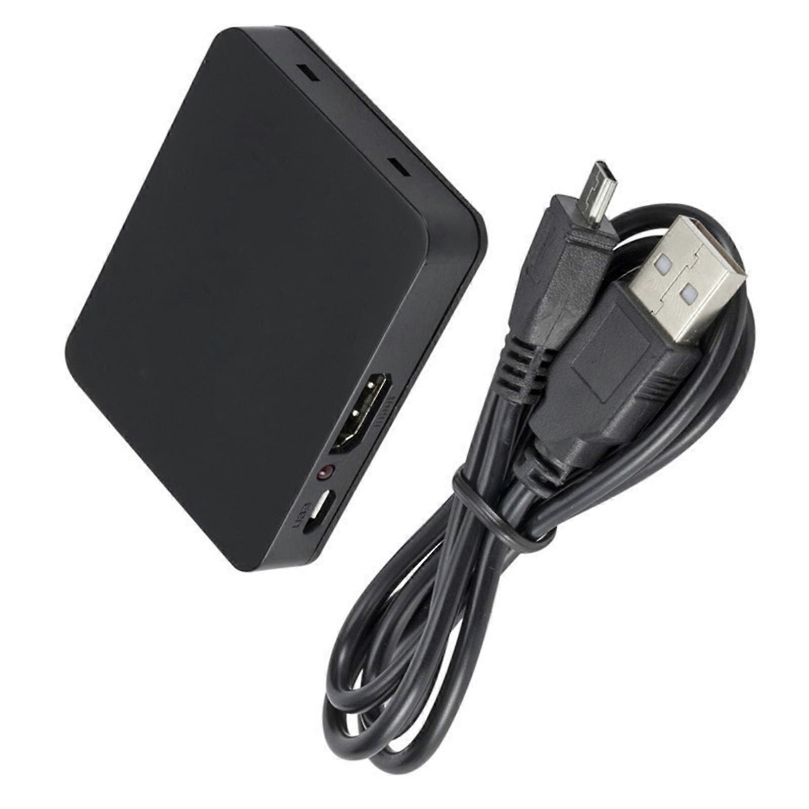 4K HDTV Splitter 1 In 2 Out Two Displays Hubs for Mirror Screen with Sound Syncs for PC Multicolor