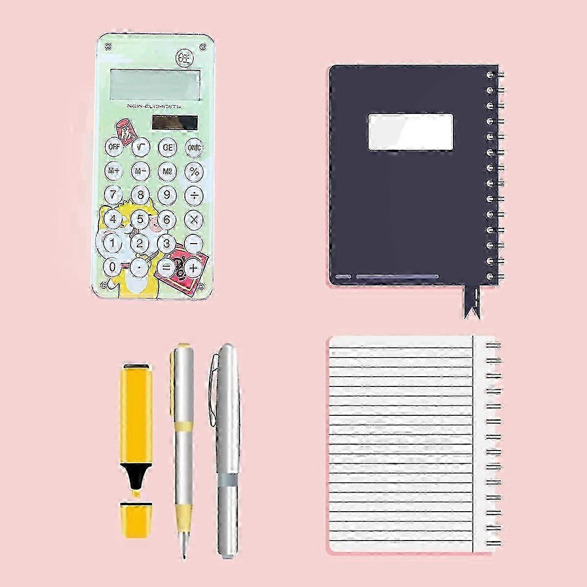 Mini Calculator Functions, Cute Calculators With Multi-purpose Use, Flower Pink, Standard Scientific Calculator For School And Office, 8 Digit Lcd 202