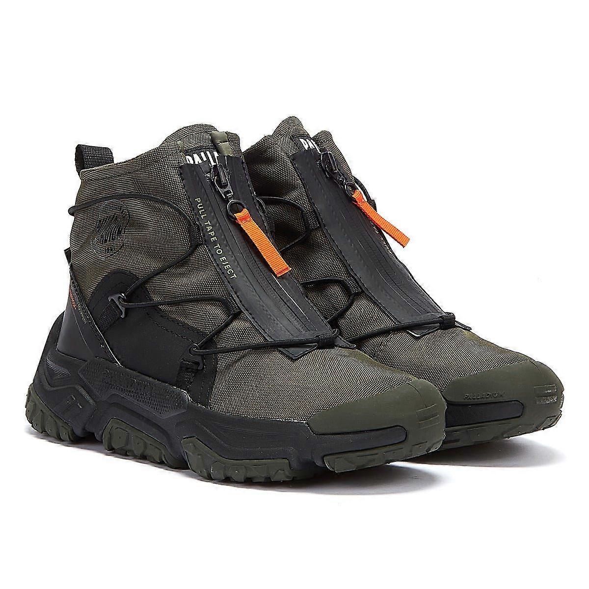 Palladium Off-Grid Hi Zip WP+ Mens Olive Night Boots