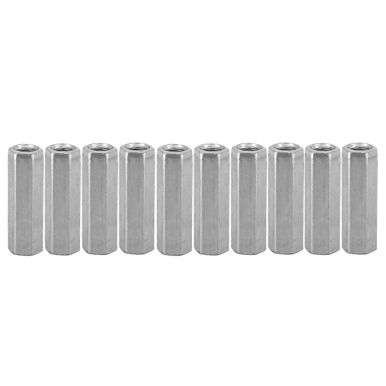 10pcs M8 Long Rod Nut Hex Hexagonal Sleeve Nut Standoff Threaded Fasteners (M8*40)