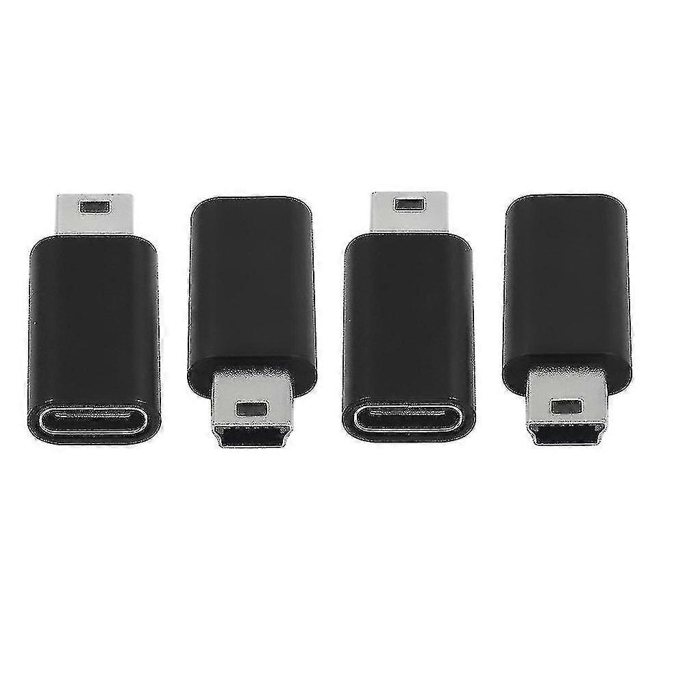 USB C Konverter Adapter für MP3 Player - 4 Stück Mini USB auf Typ C