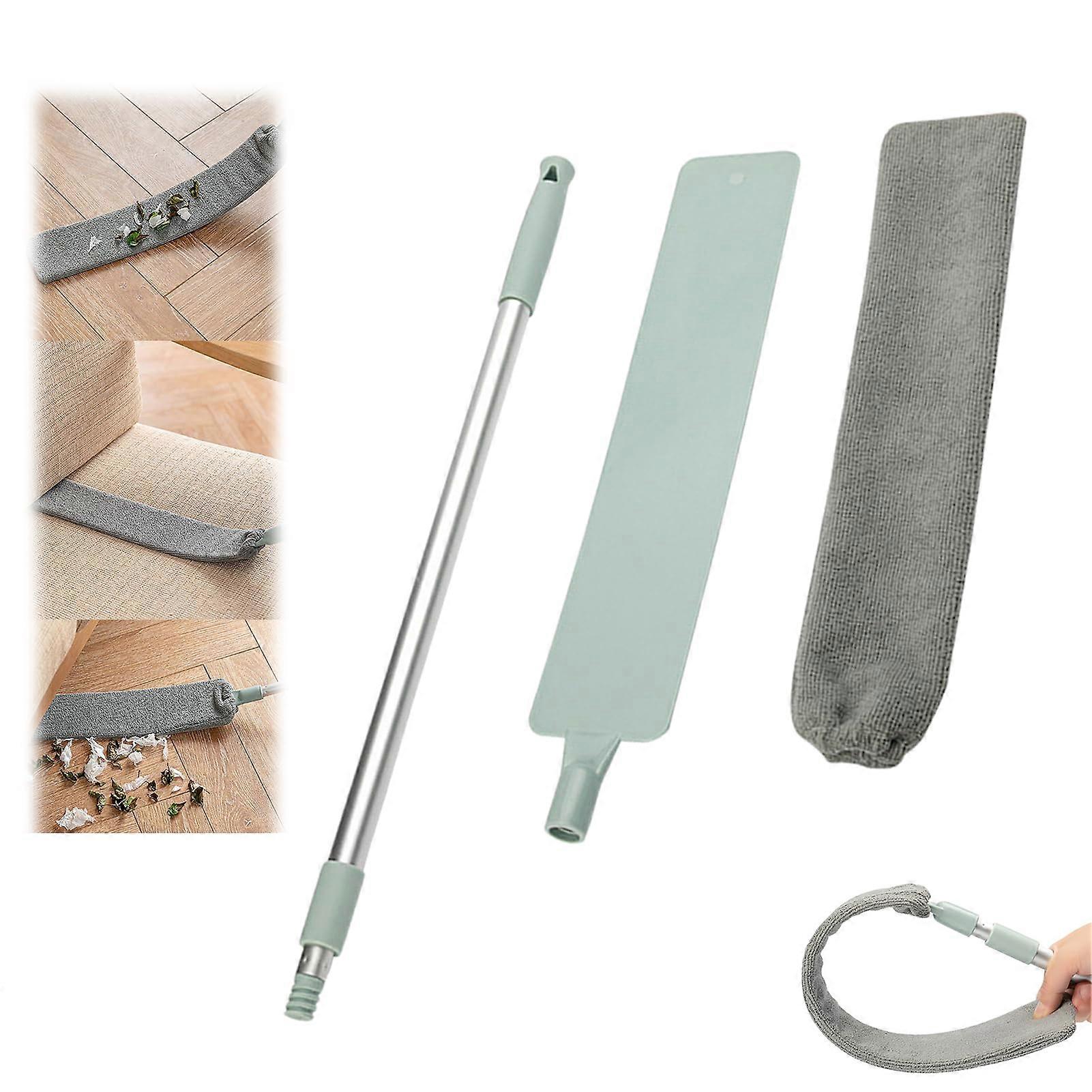 Microfiber Gap Duster with Extendable Bendable Head, Retractable Dust Cleaning Tool for Home, Ceiling, Blinds (1pcs)