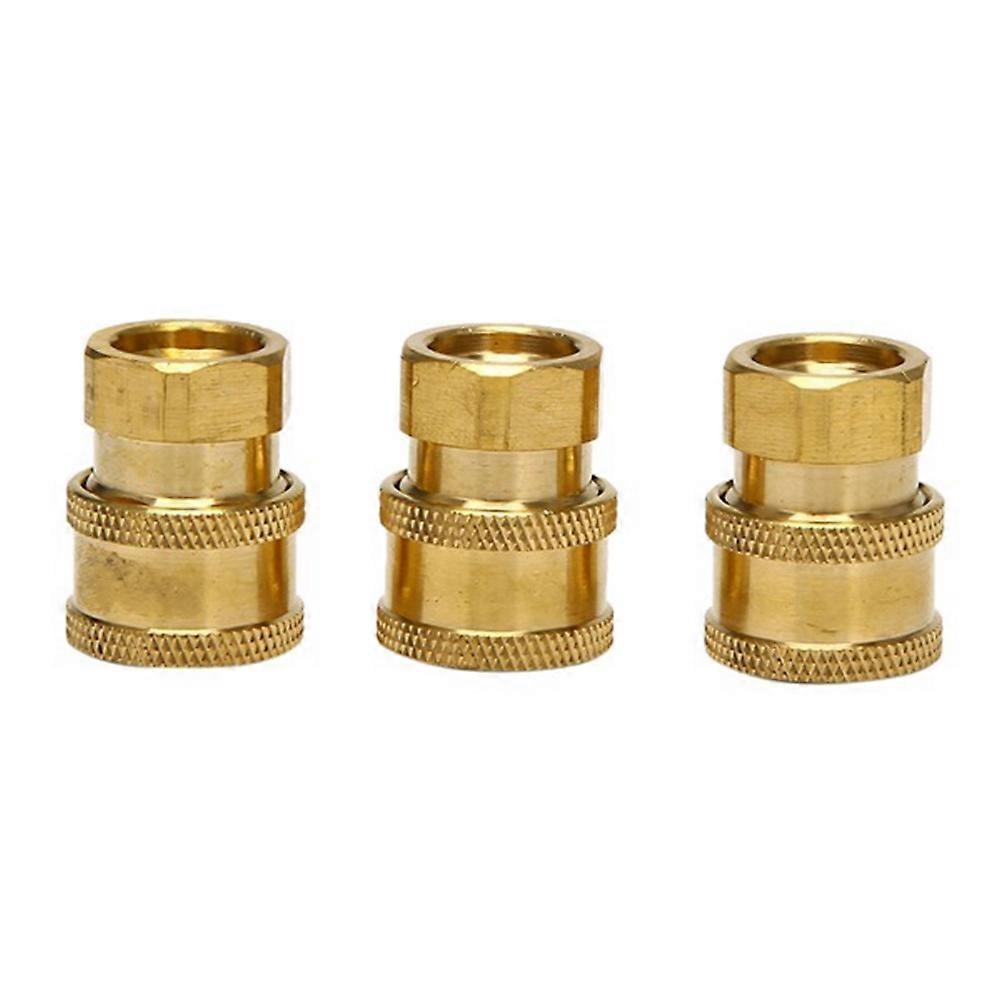 3Pcs Pressure Washer Coupler,1/4 Inch Quick Coupler Female NPT Socket