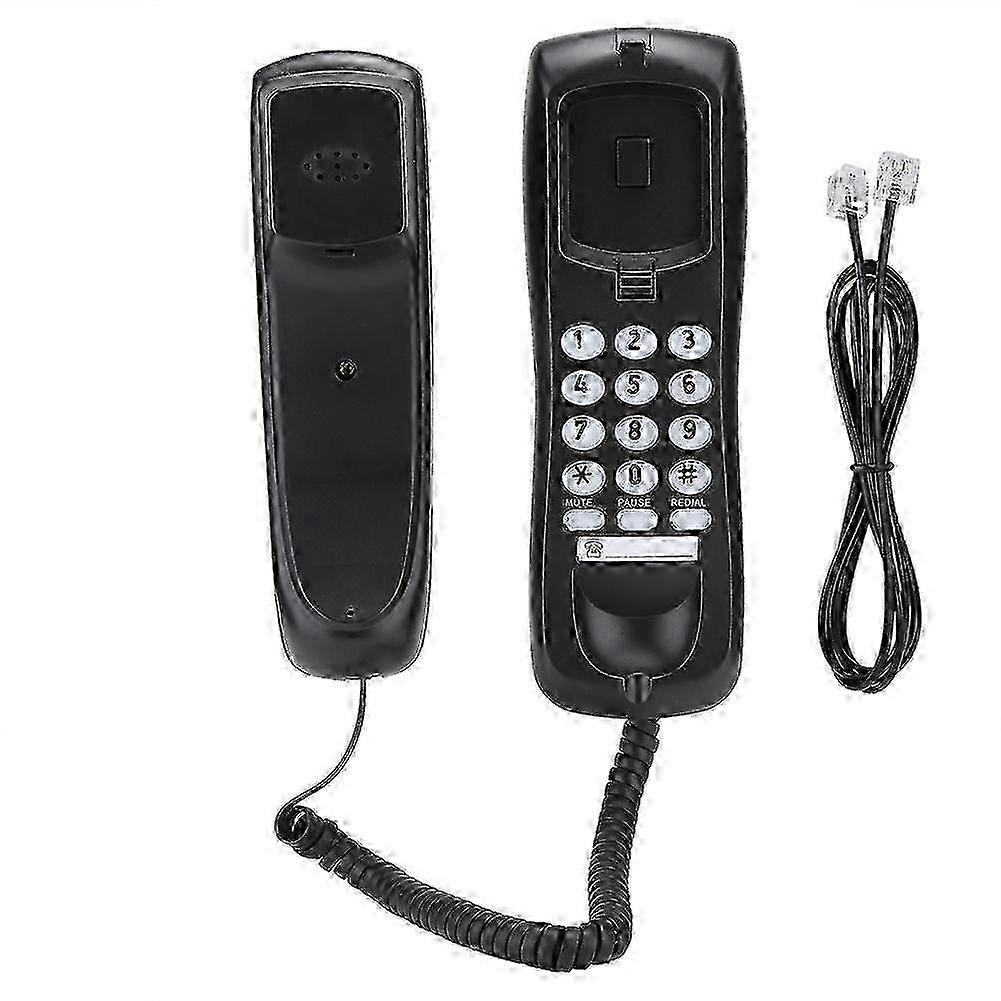 KX T628 Black Wall Phone for Home Use - Wired Connection