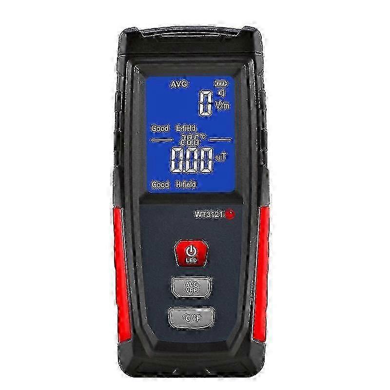 Digital Emf Tester Electric And Magnetic Field Radiation Detector With Temperature Measure Safety Analyzer