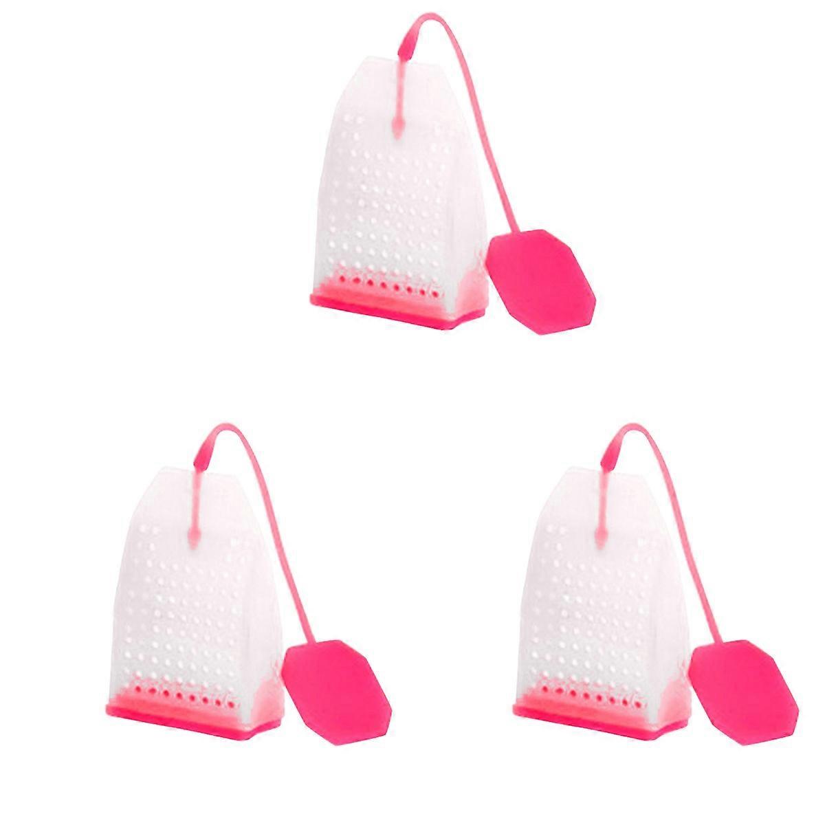 3 PCS Silicone Tea Filter Bag Bags Infuser Maker Teapot Teapots for Diffusers
