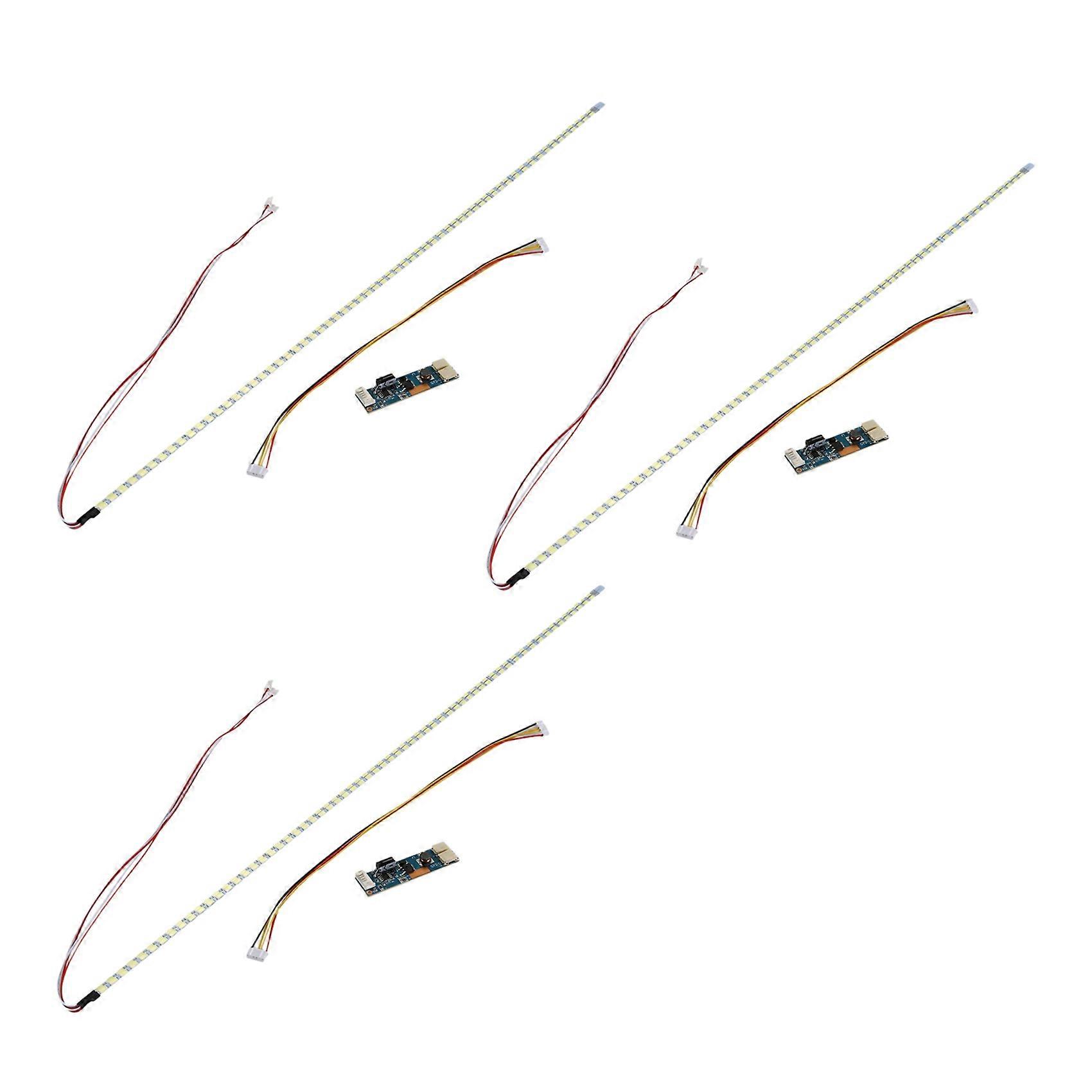 3X Universal Highlight Dimmable LED Backlight Lamps Update Kit Adjustable LED Light for LCD Monitor 