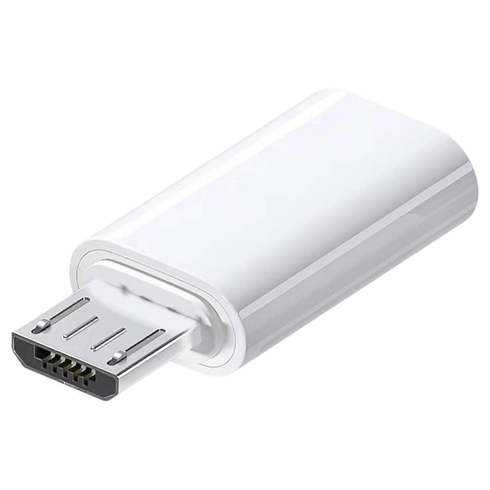 USB Type C Female OTG Adapter Support Charging and Data Sync Portable Connector Converter for Phone  White