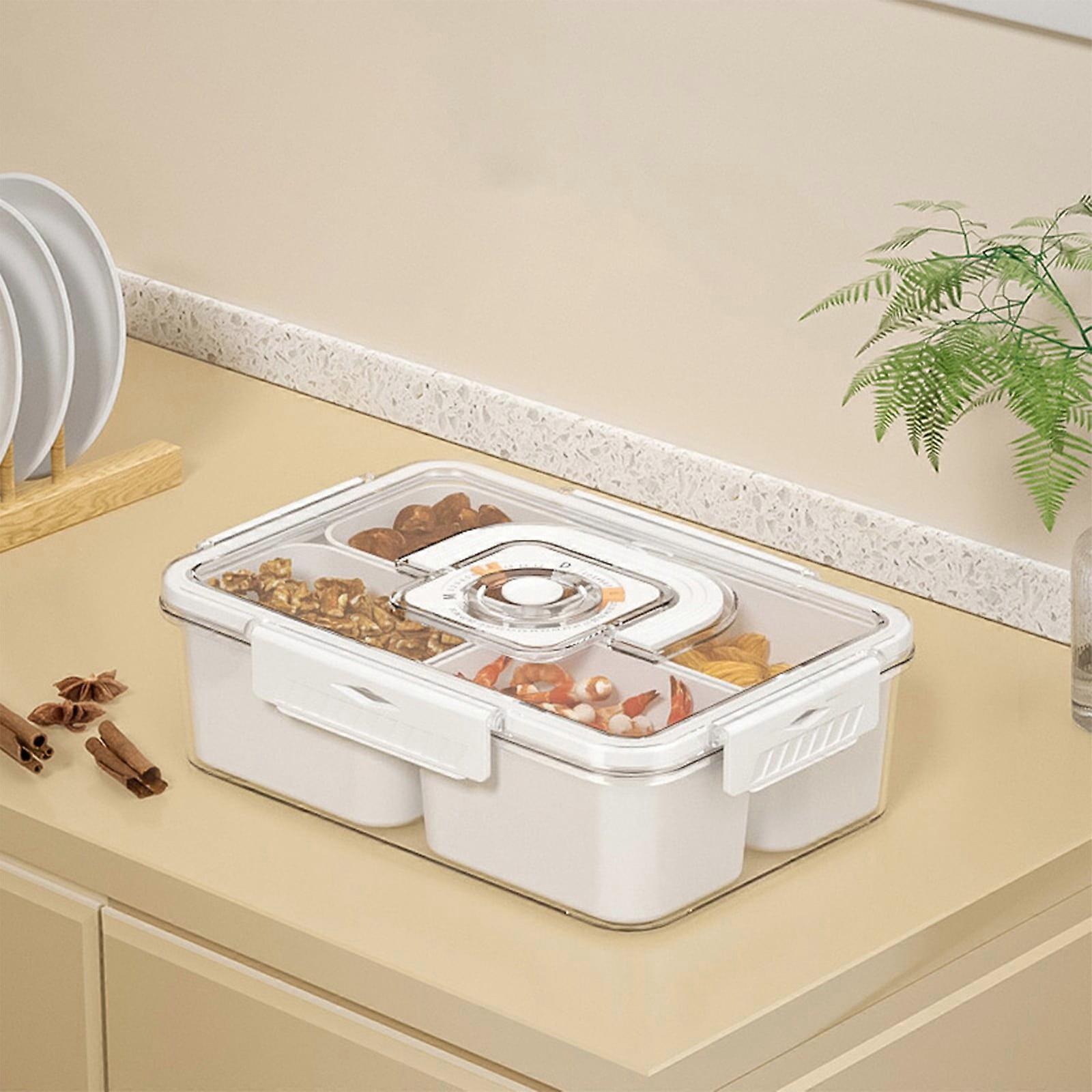 Jacenvly Plastic Food Storage Containers with Airtight Lids, Leak-Proof Reusable Lunch Boxes, compatible with fridge use, Clearance