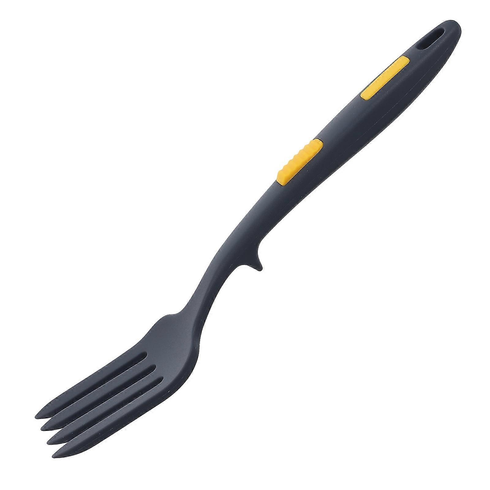 Silicone Cooking Fork Bacon up Pasta Fork Salad Mixing Fork Noddle Grabber Noodle Cooking Fork Practical Salad Fork