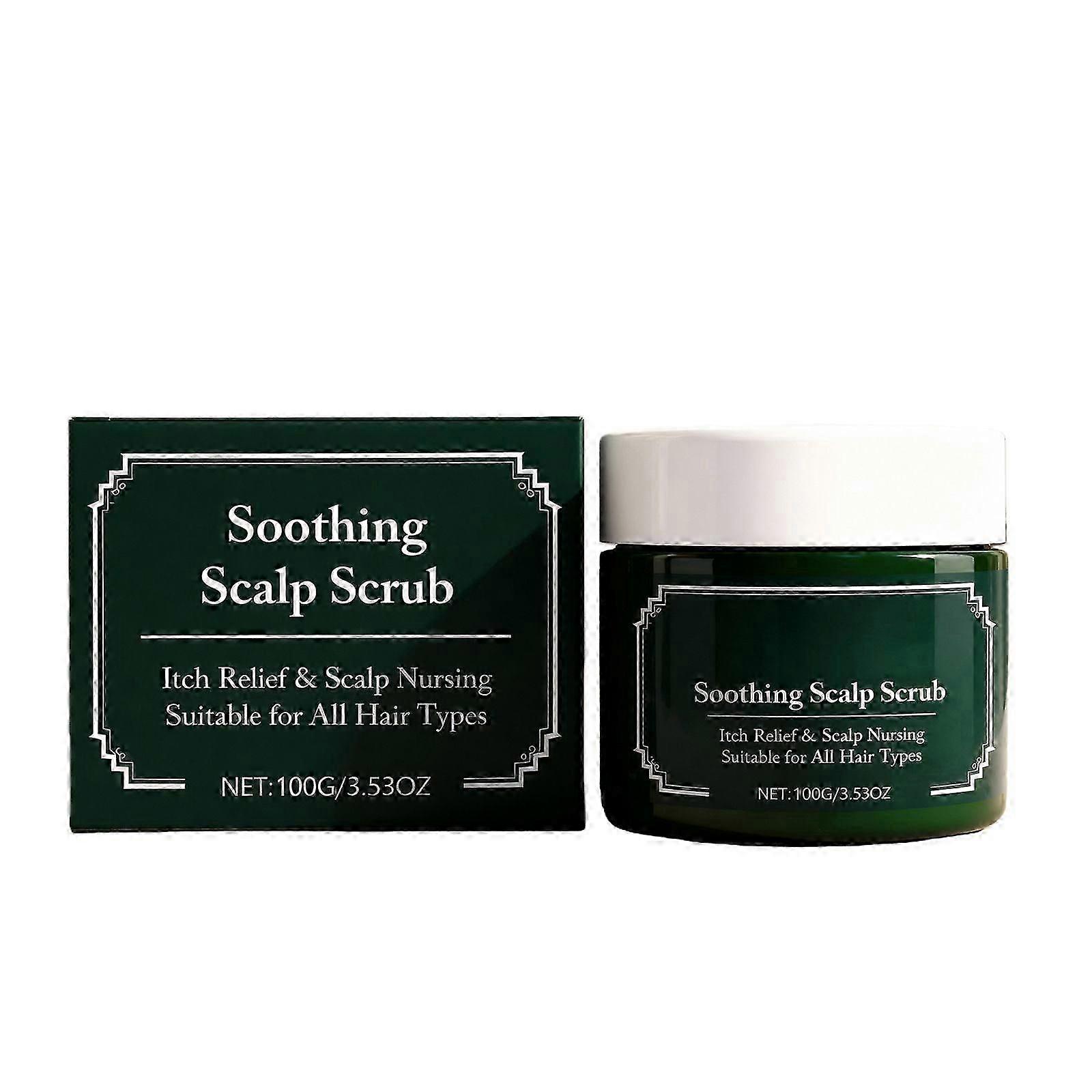 Natural Soothing Scalp Scrub, Deep Cleansing & Nourishing Exfoliating, Gentle formula, Moisturizing and Comfortable, Suitable for All Hair Types, 100g