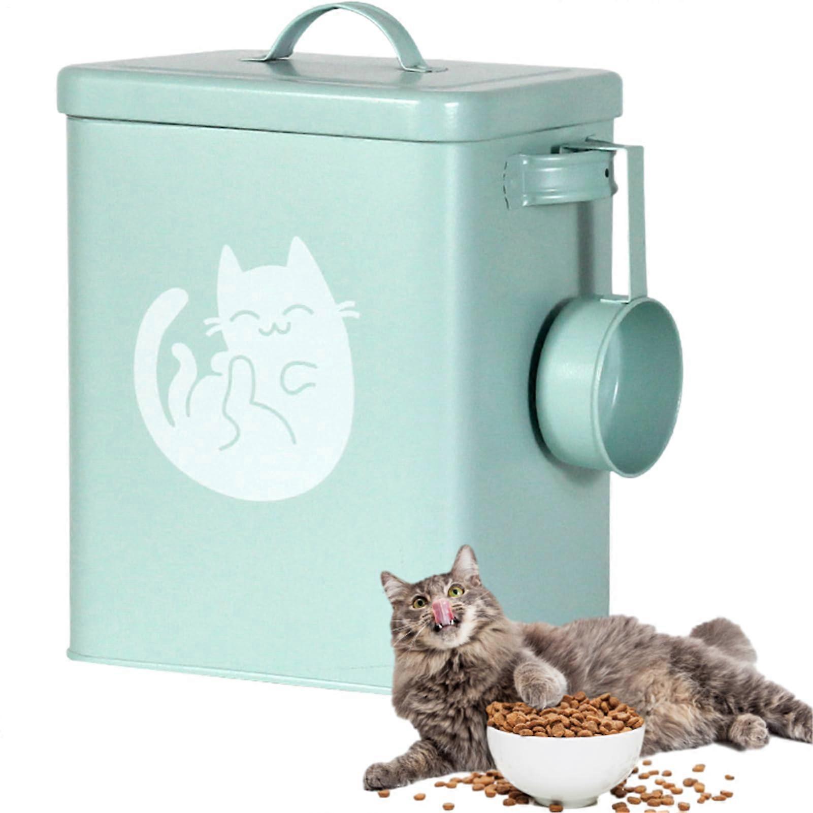 Pet Food Container 6L AntiMoisture Sealed  Dispenser With Spoon For Soybean Rice Puppy Cat Bunny Mice