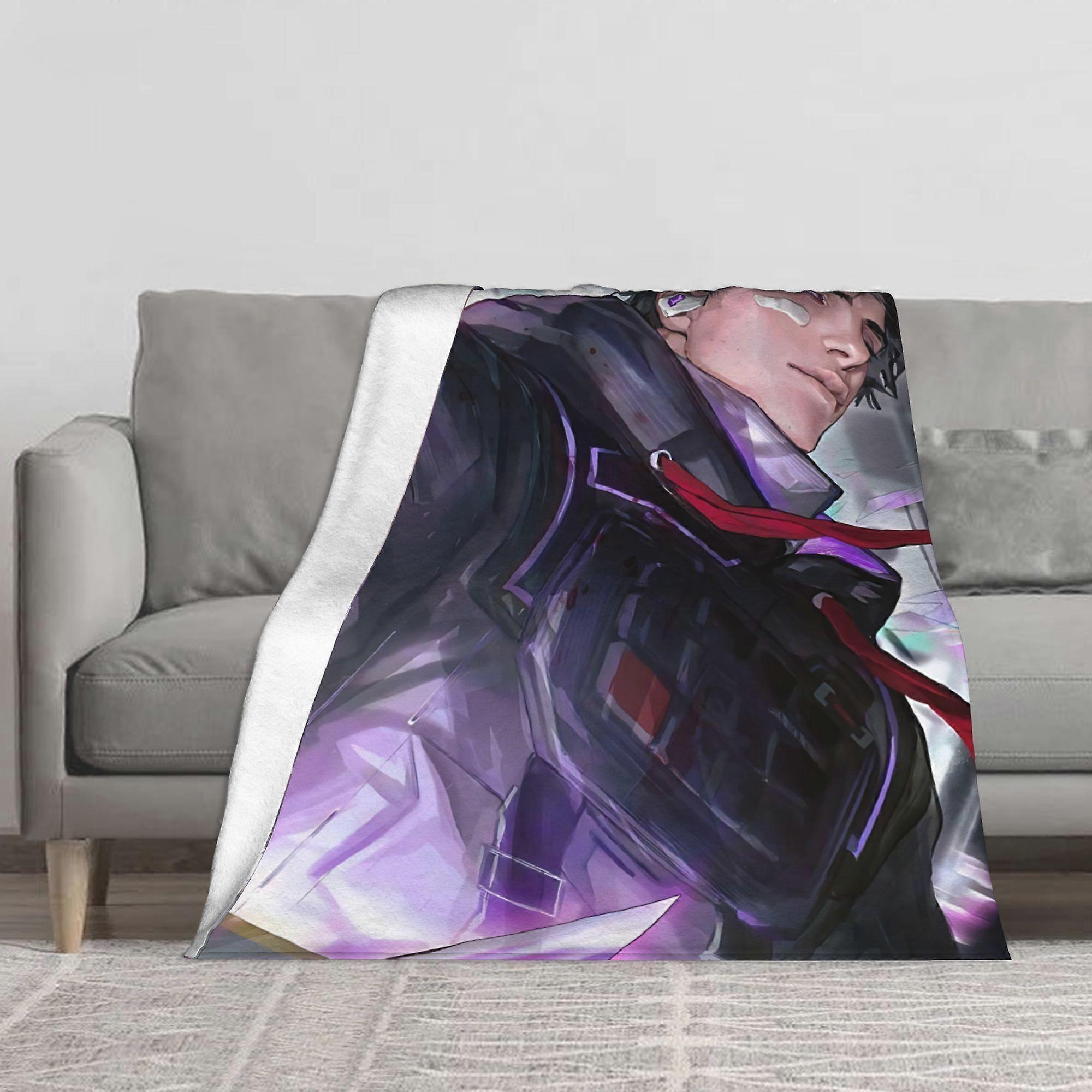 Iso Design Blanket, Flannel Blanket, Essential for Home, Sofa, Study, Reading Time, Home Decor, Sofa Matching, Comfortab-AZXCV387