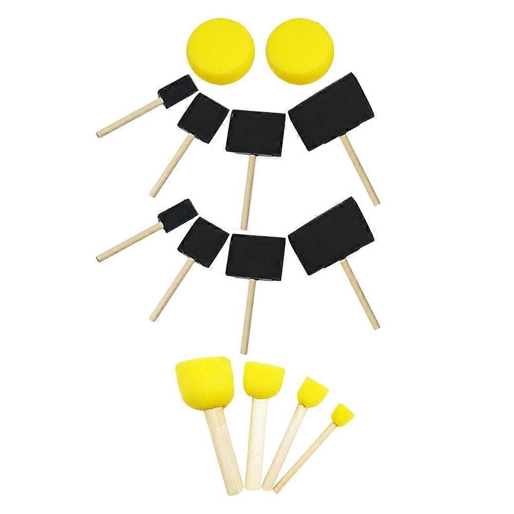 Children's Paint Brushes Sponge Brush Set for DIY 15Pcs Tools