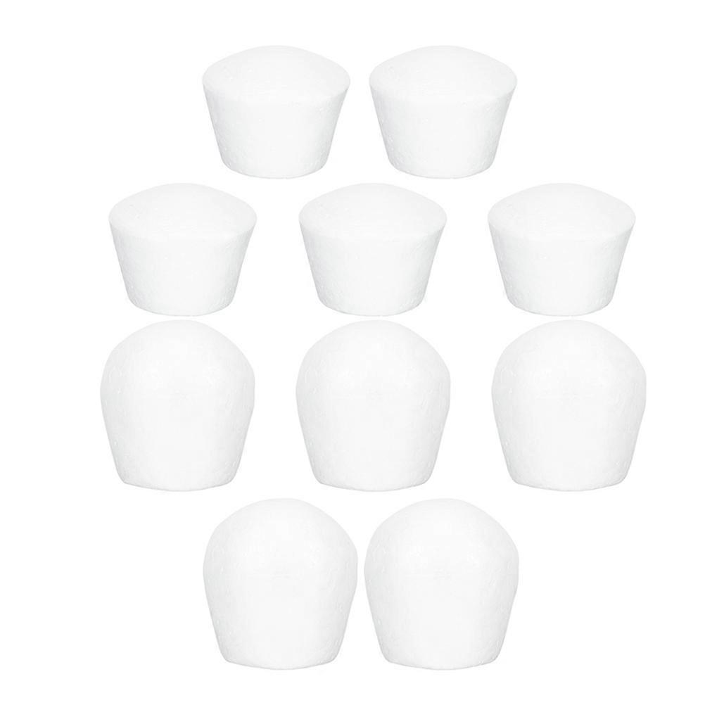White Reusable Foam Cupcake Models for Decoration Easy to Use and Ideal for DIY Projects 10 Pieces