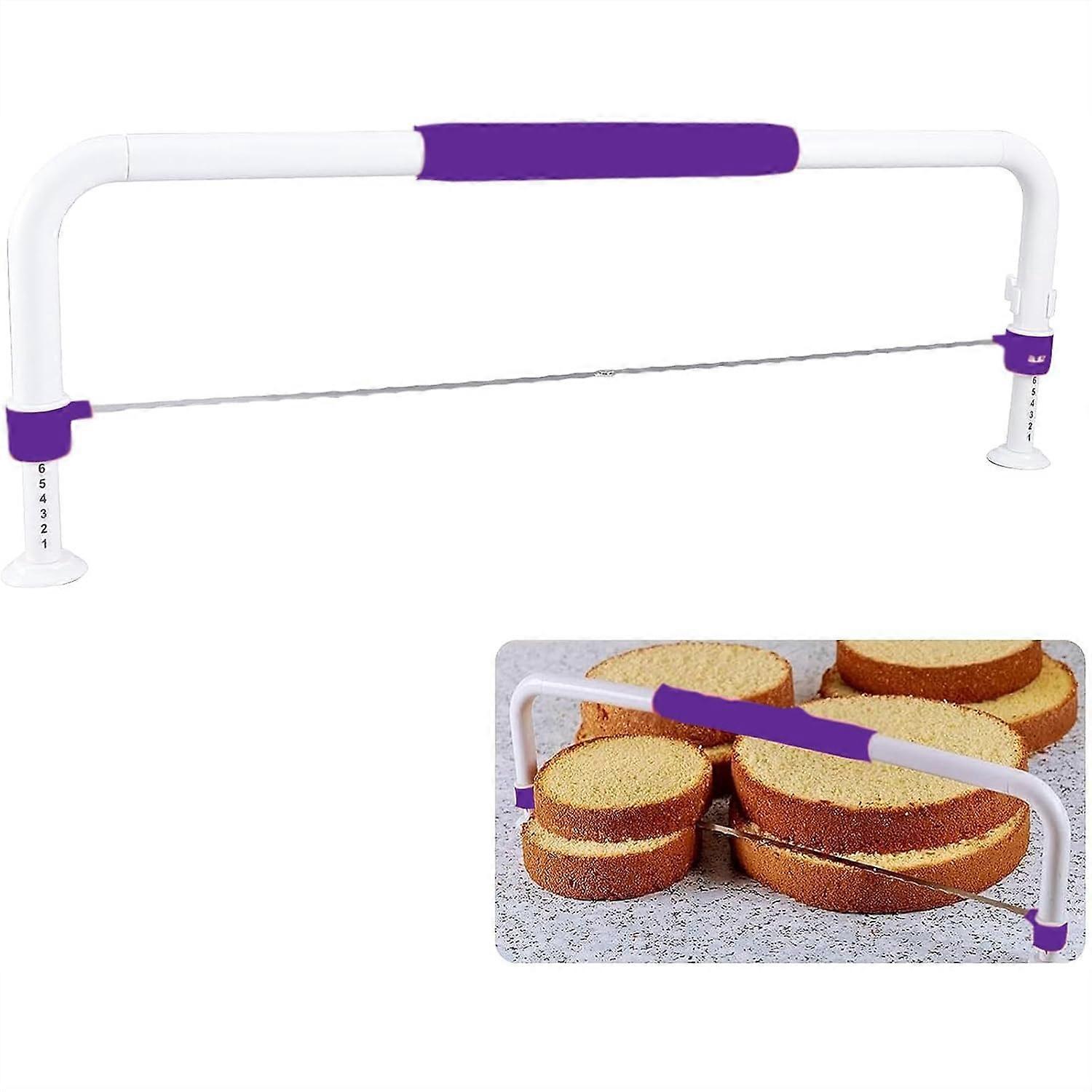Cake Leveler Adjustable Stainless Steel Baking Tool For Even Slicing Foldable Cutter For Desserts
