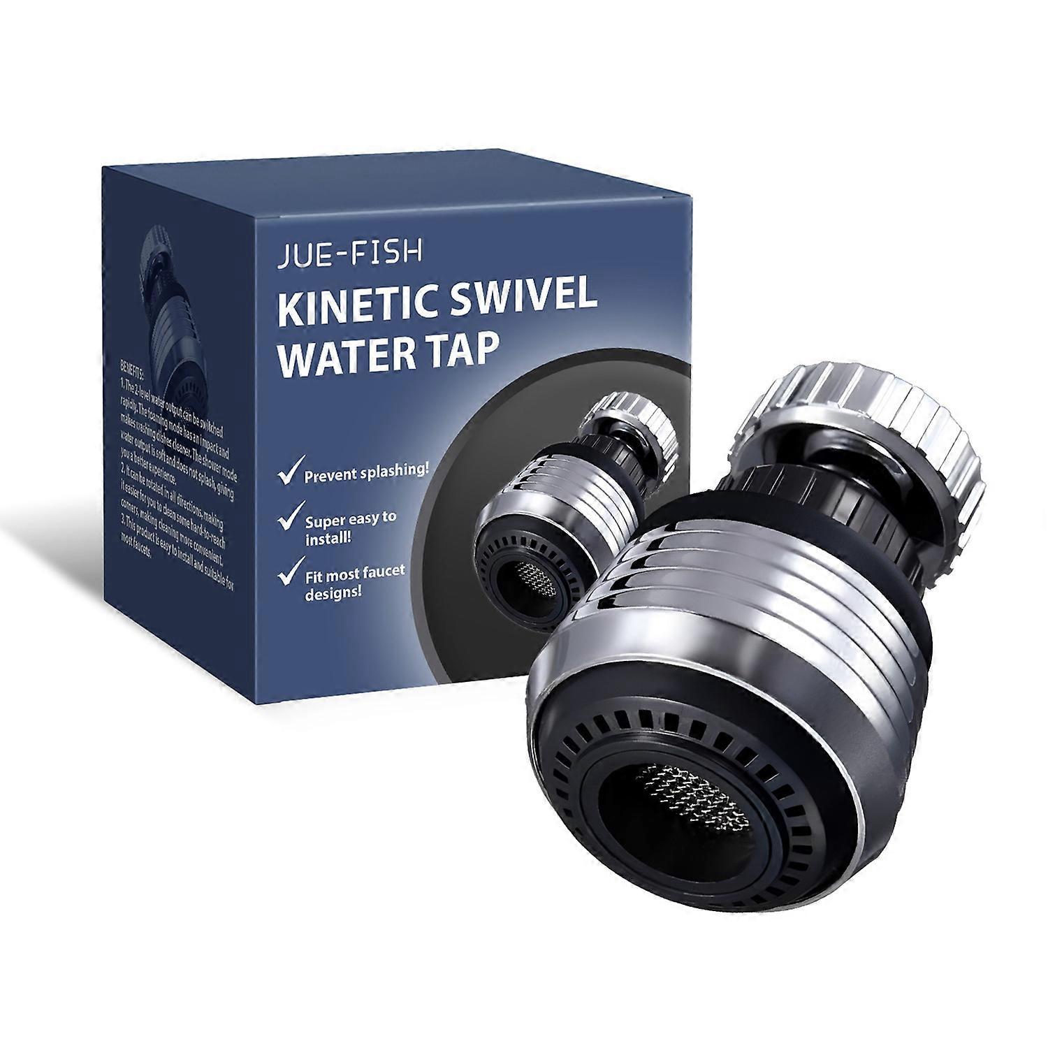 1-6PCS JUE-FISH JUB06-A043-1-BU1 360 Degree Rotatable Water Tap 2 Modes Kitchen Faucet Aerator