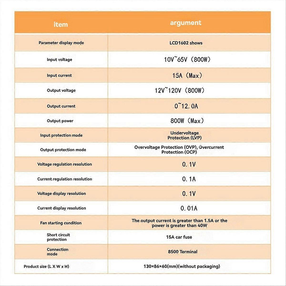 DPX800/LCD Display DC Numerical Control Boost Constant Voltage Supply