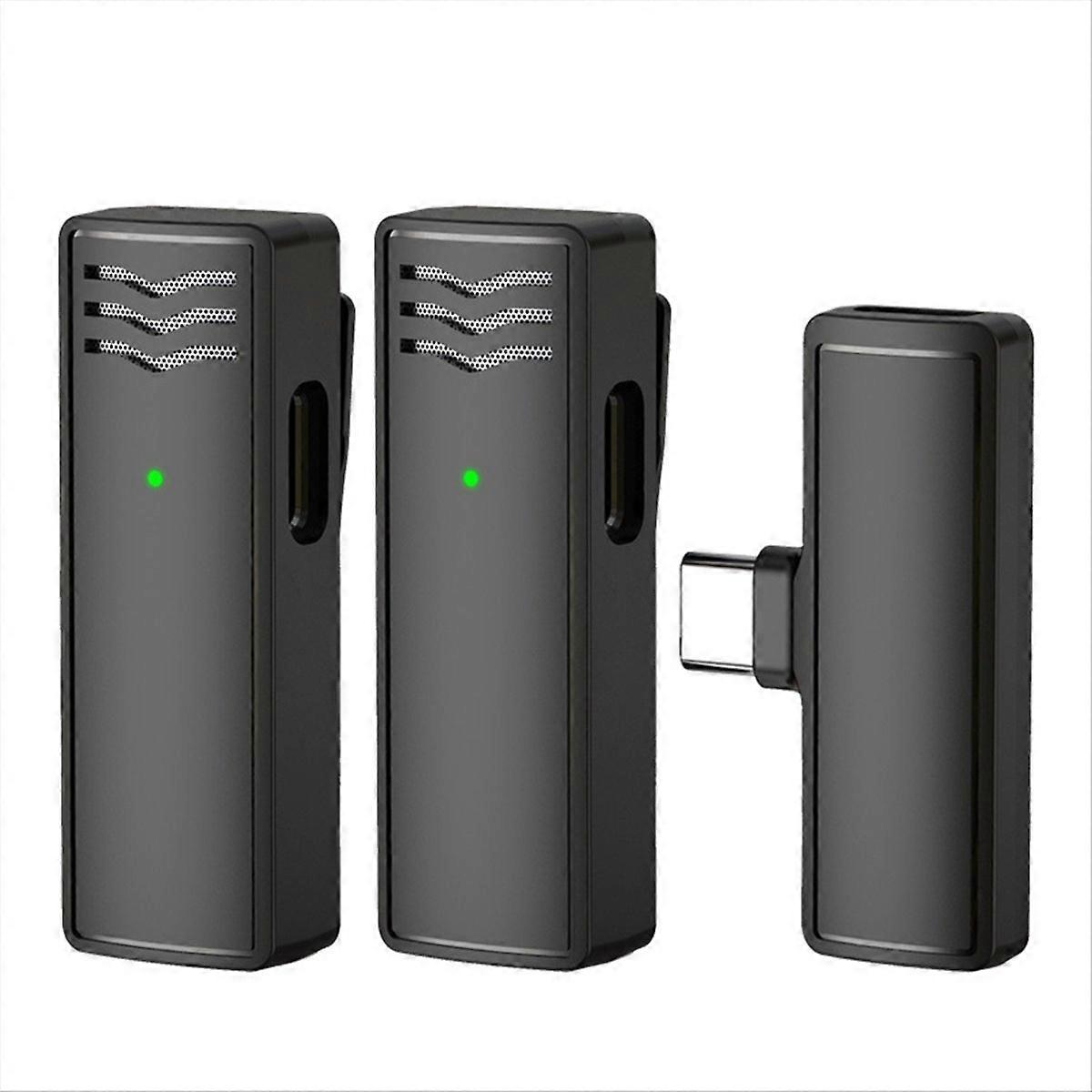 Wireless Lavalier Microphone for Outdoor Live Broadcast Vlog