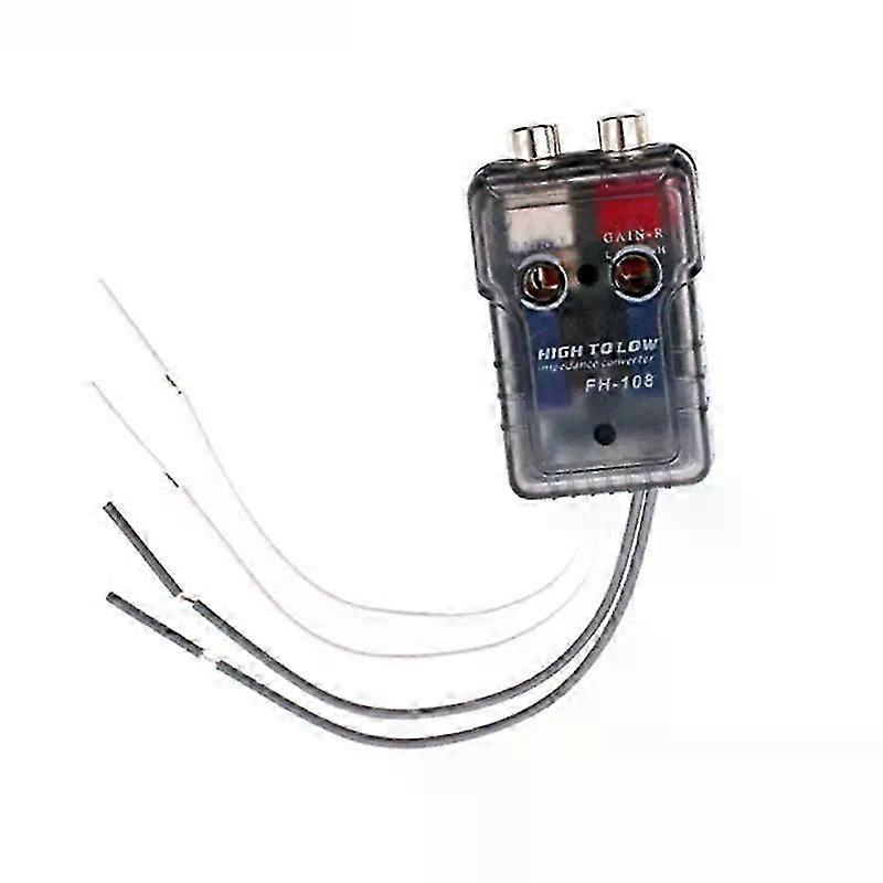High To Low Level Line Output Impedance Converter Rca Suv Car Line Control Converter Speaker Output Adapter