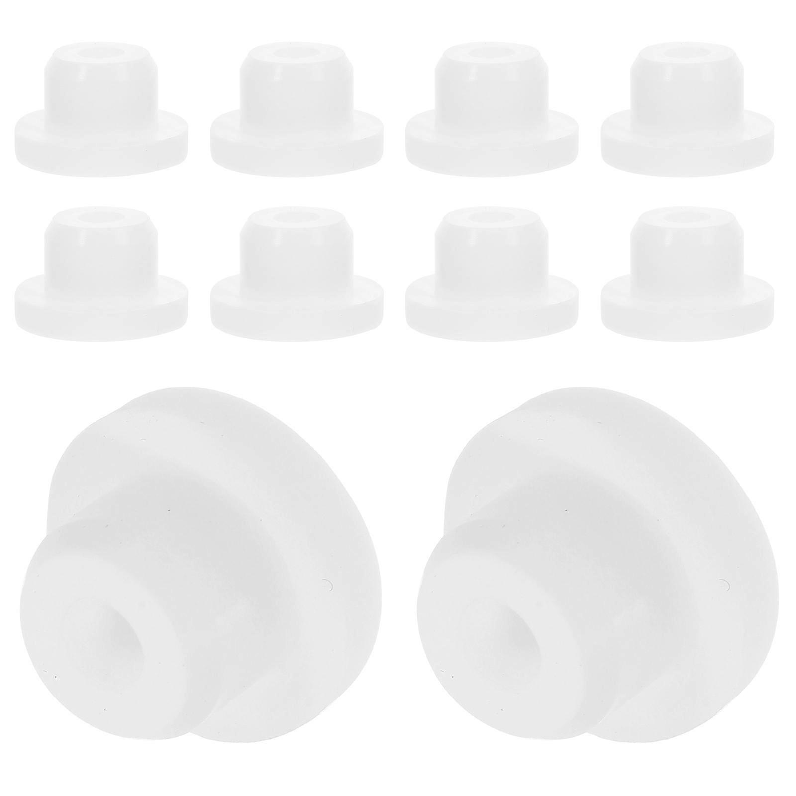 10 stk hullplugger silikonforsegling Pakningsflaskerør Endeplugger Runde endestykker Innsatser