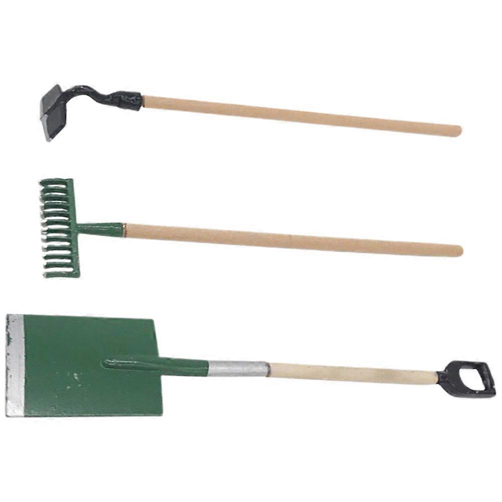 Wear-Resistant Mini Farm Tools Decorative Mini House 10Sets