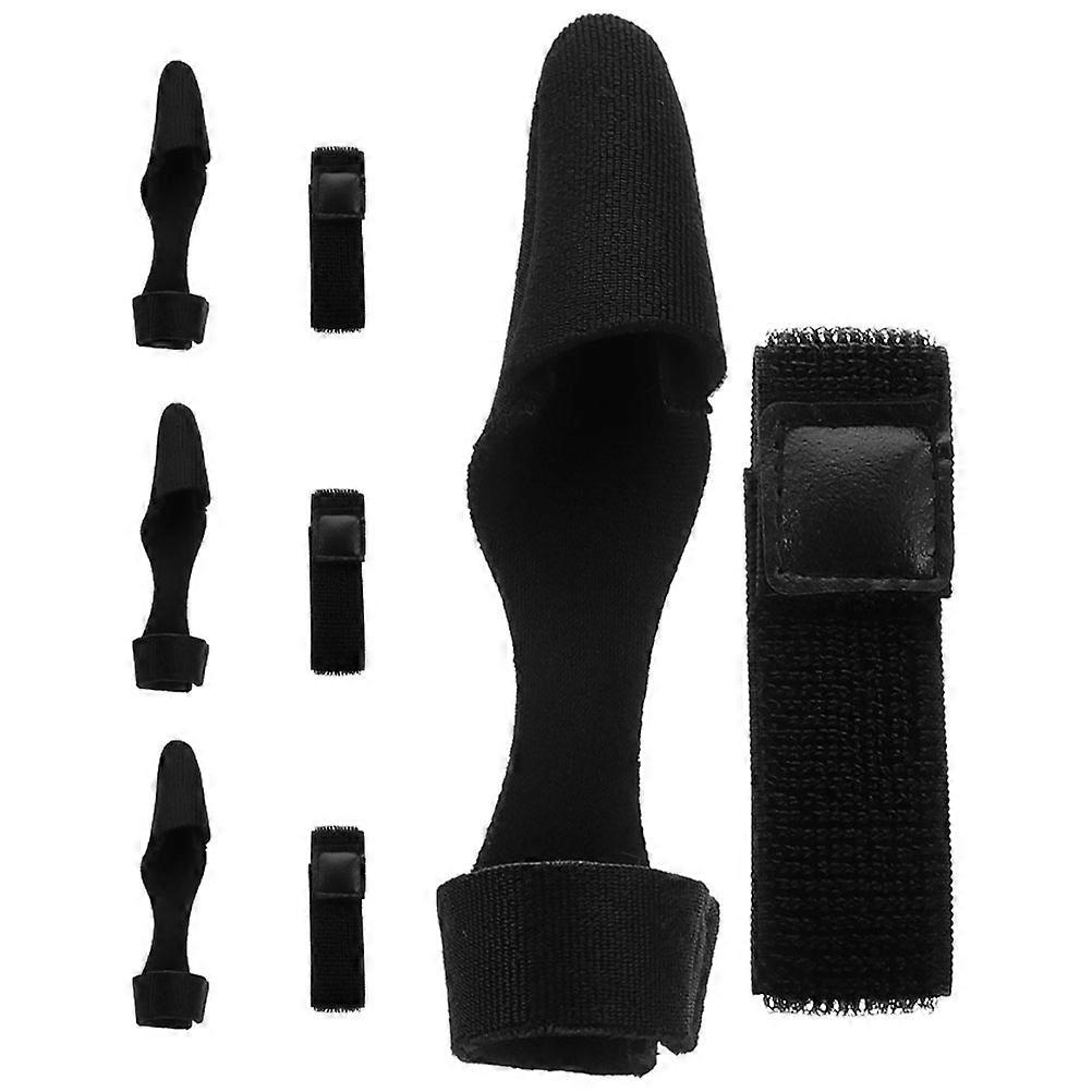 Fishing Rod Tip Protector Rod Strap for Storage 4Sets Black Elastic Cover