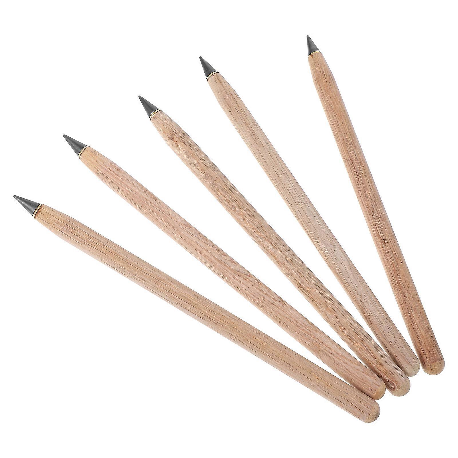 5Pcs Non Sharpening Everlasting Pencils For School Use Designed For Students And Beginners With Erasable Functionality In Multi Color