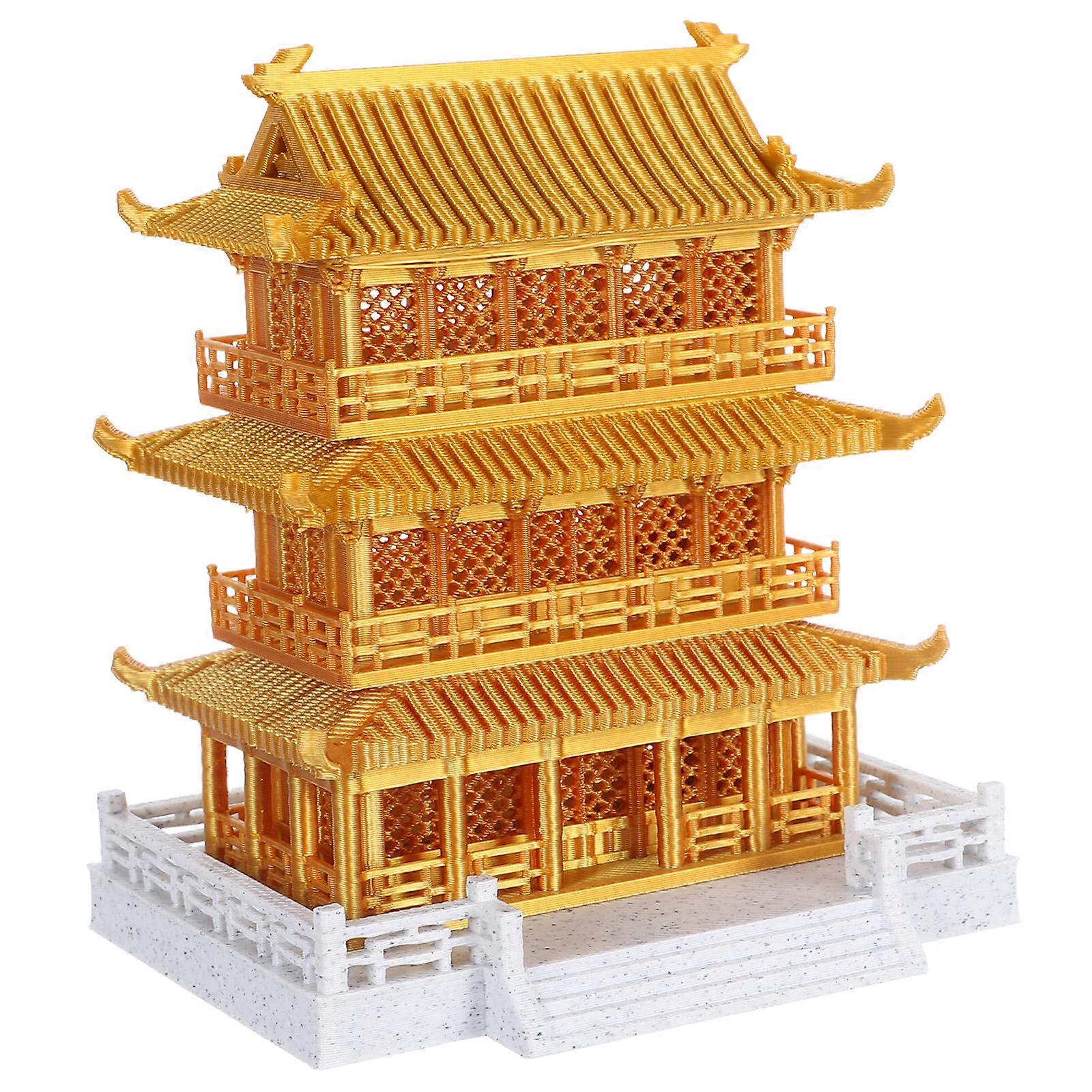 Chinese Pavilion Ornamental Model for Decorative Ancient Building
