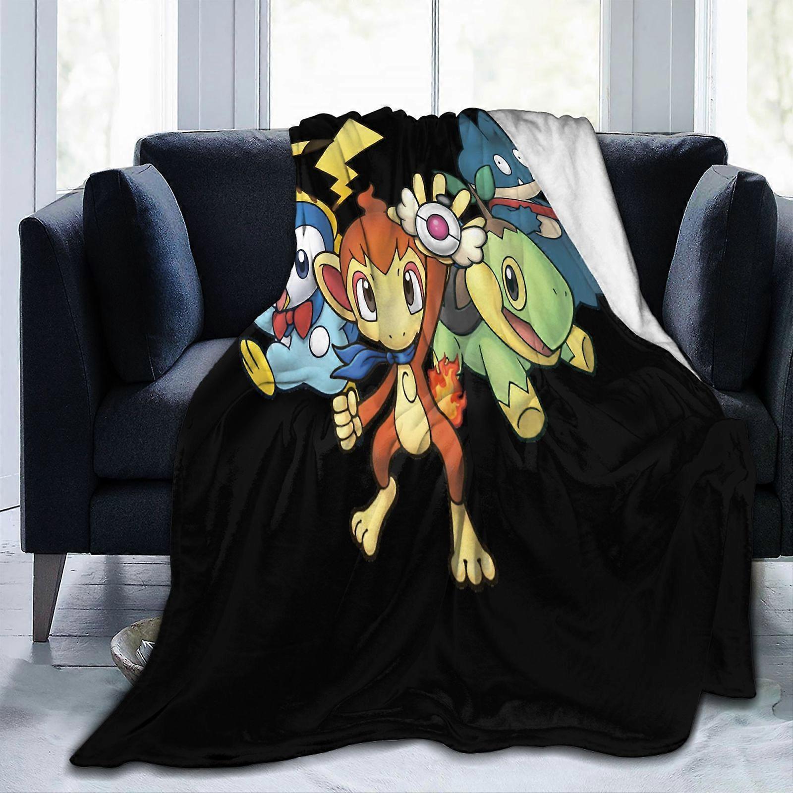 Pokemon Ultra-Soft Throw Blanket Extra Large, Super Soft And Warm Blankets For Couch, Sofa And Bed, Cozy, Fuzzy And Lightweight 40"X30"