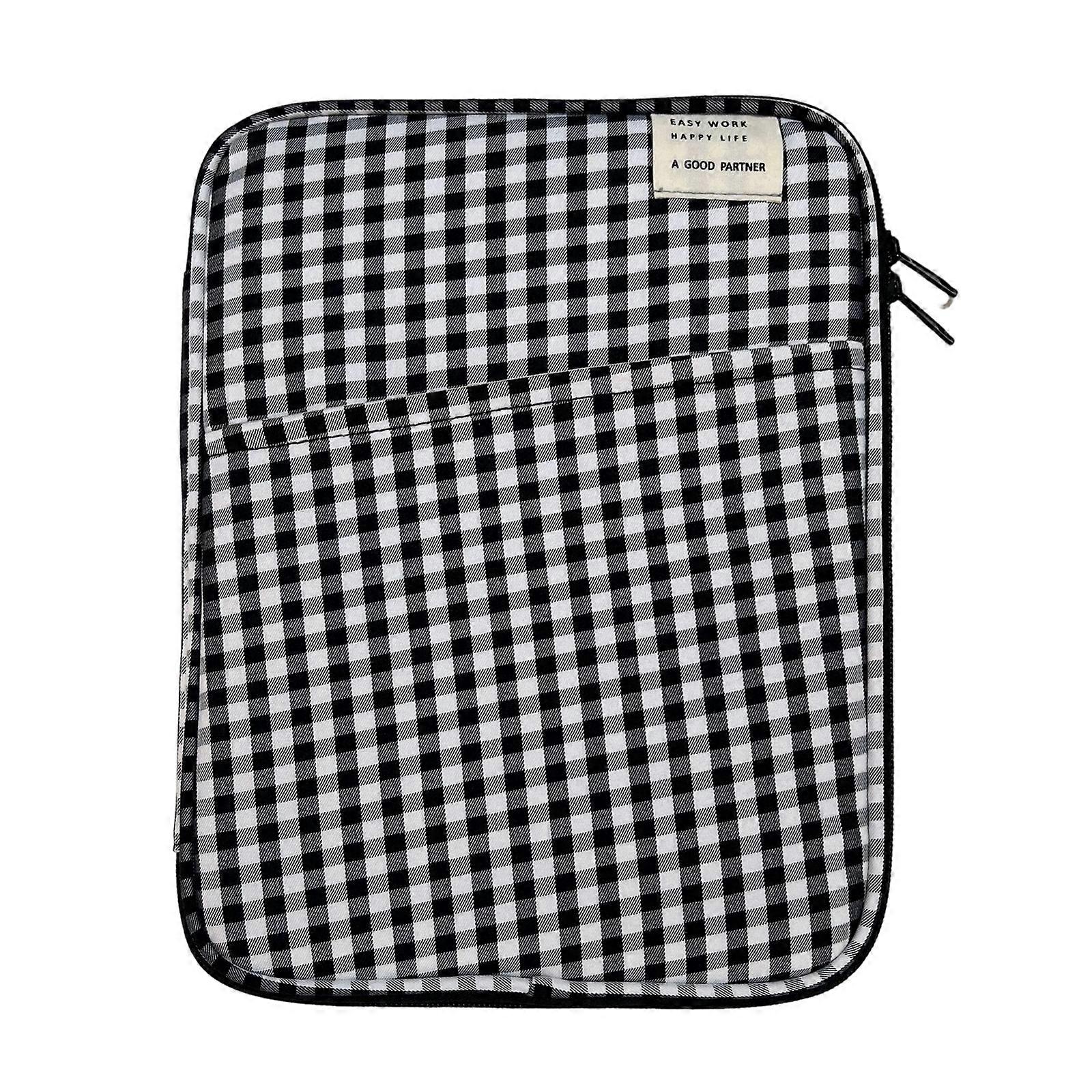 Protective Pad Cover with Thick Padding Grids Pattern Cotton for 11 13 14inch Laptop Students Commuting Activity  4 11-inch