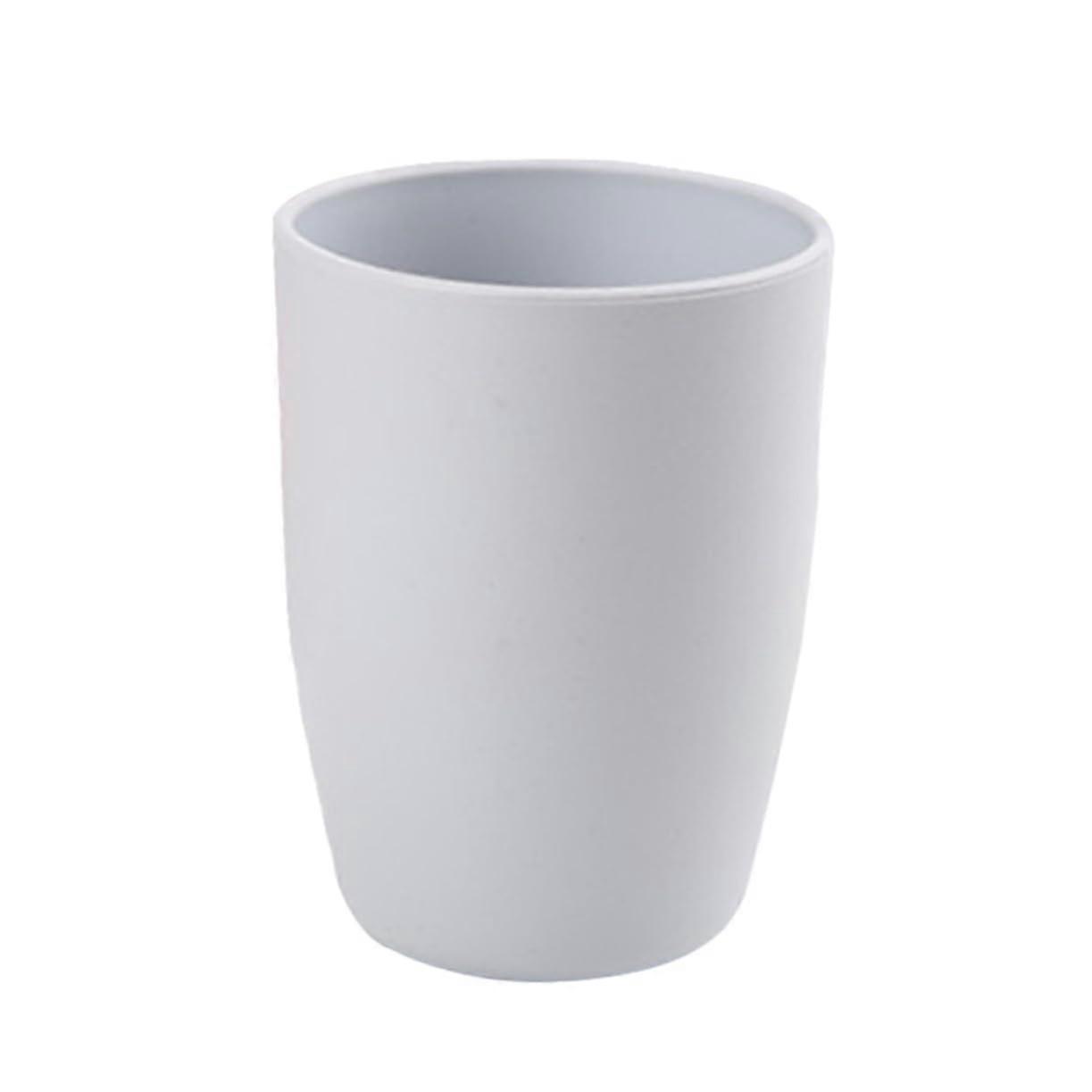 Plastic Tumbler Cup 201300ml Light Grey Unbreakable Reusable Bathroom Mug Stackable Design
