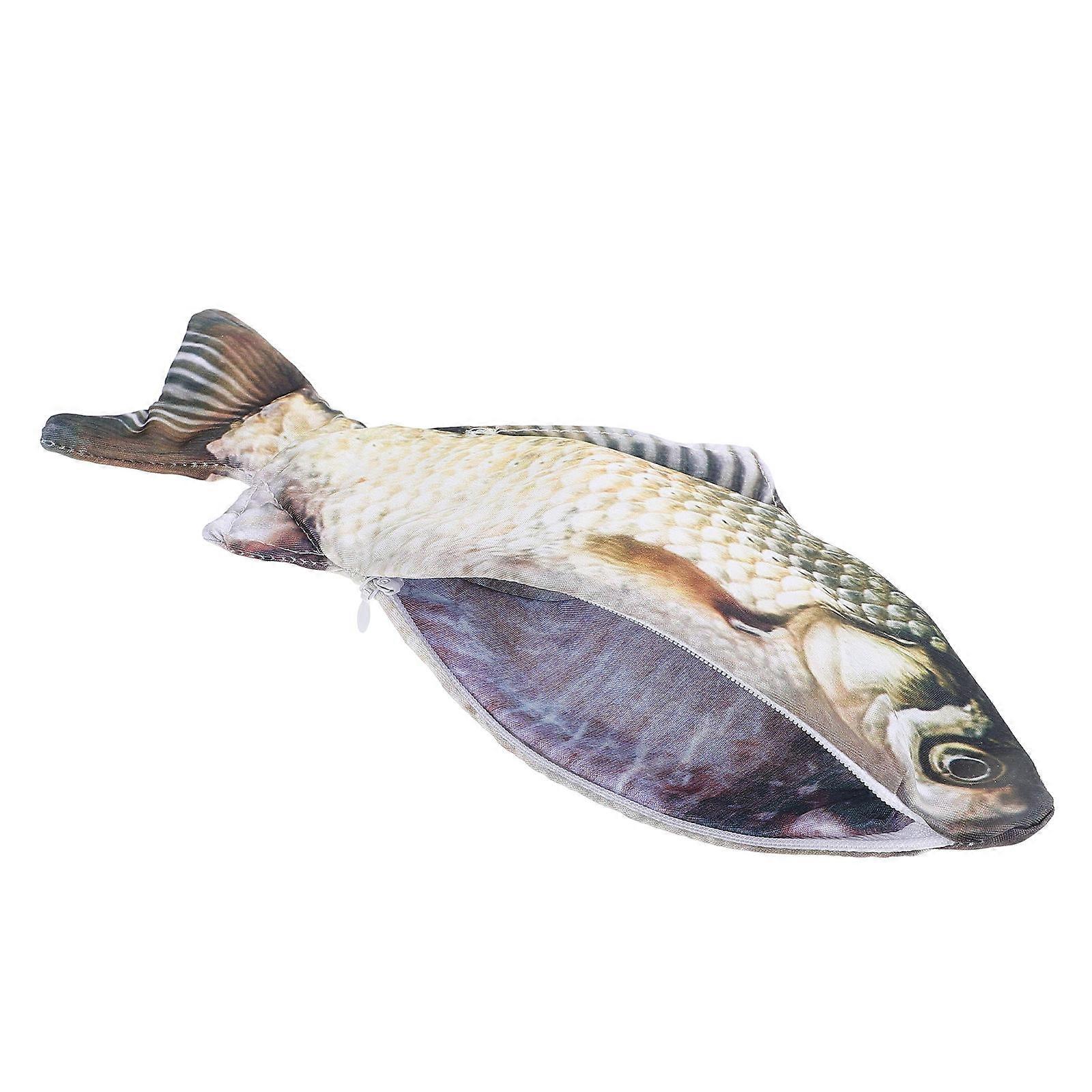 Fish Shape Pencil Case for Storage Use Creative Pencil Bag Fish Pen