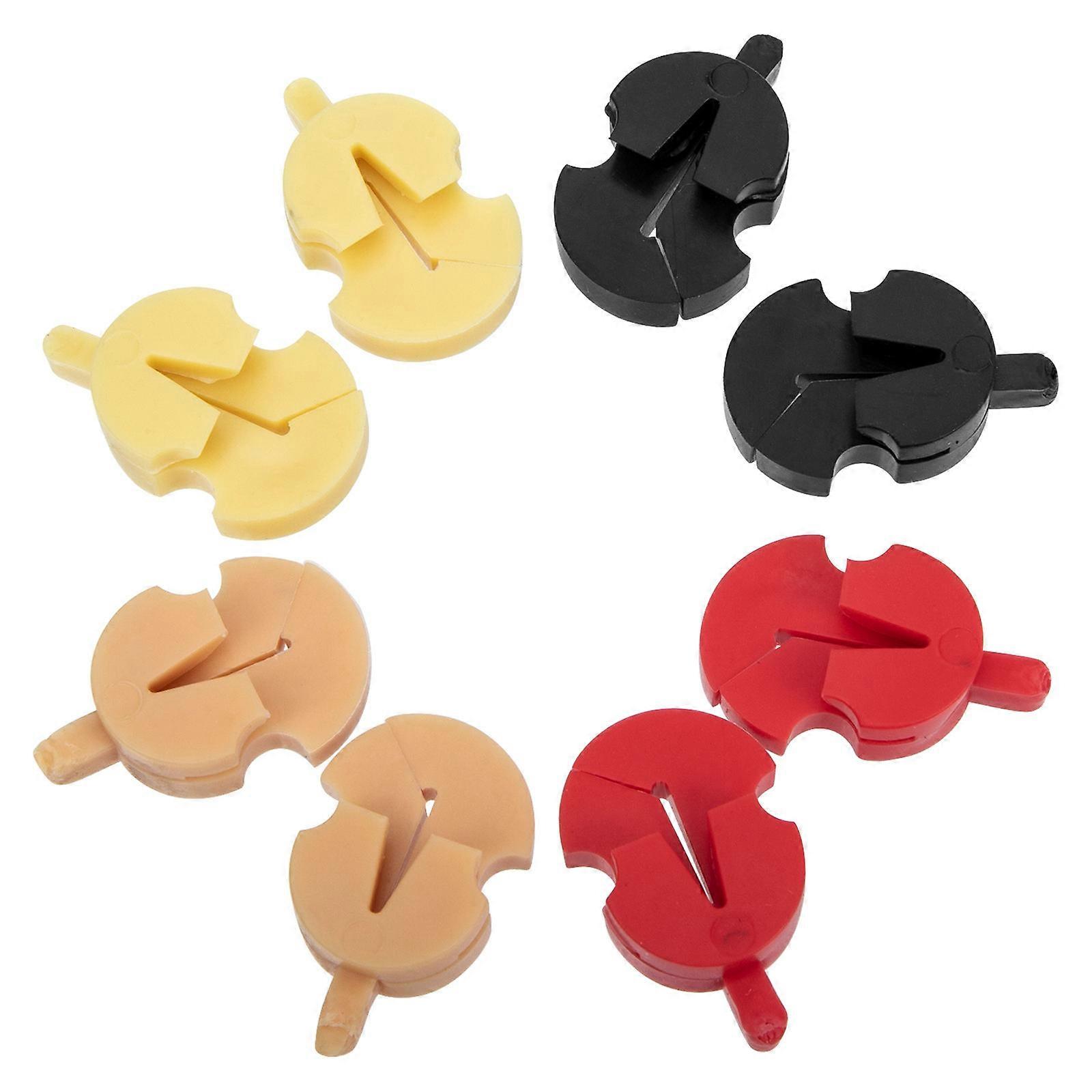 Violin Practice Rubber Mutes for Volume Reduction 8Pcs Assorted Colors