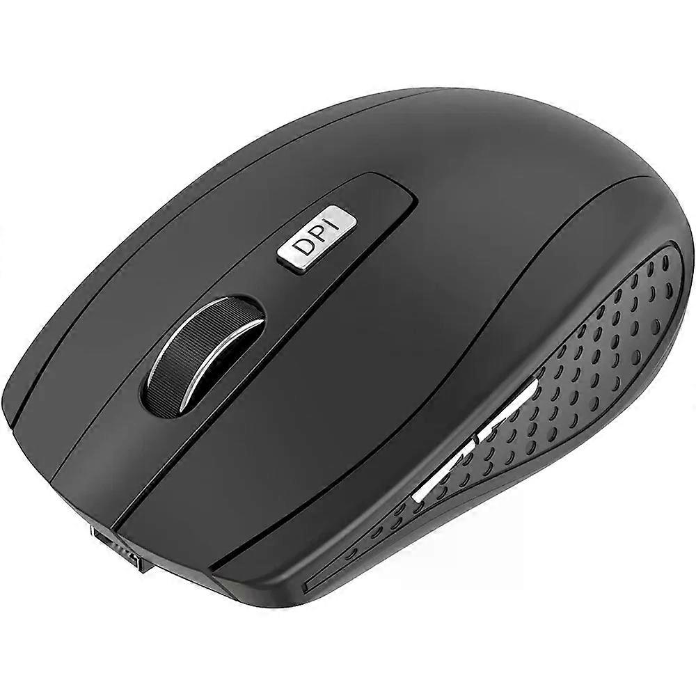 2.4G Portable Wireless Mouse Ergonomics Mouse Mobile Optical Office Mouse Adjustable 1600DPI Levels for Notebook Laptop MacBook