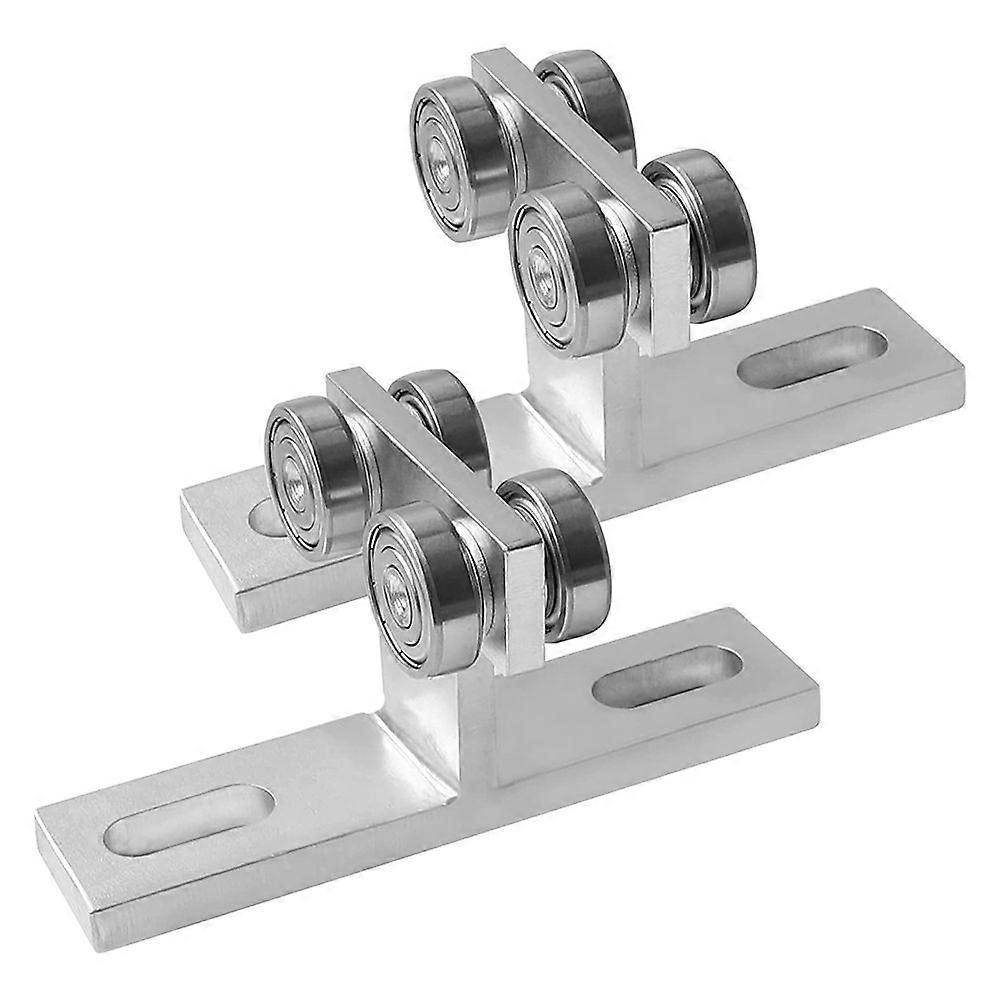 Load-Bearing T-Type Pulley Push-Pull Pulley Track Hardware T-Type Pulley Assembly Wheel Trolley Assem