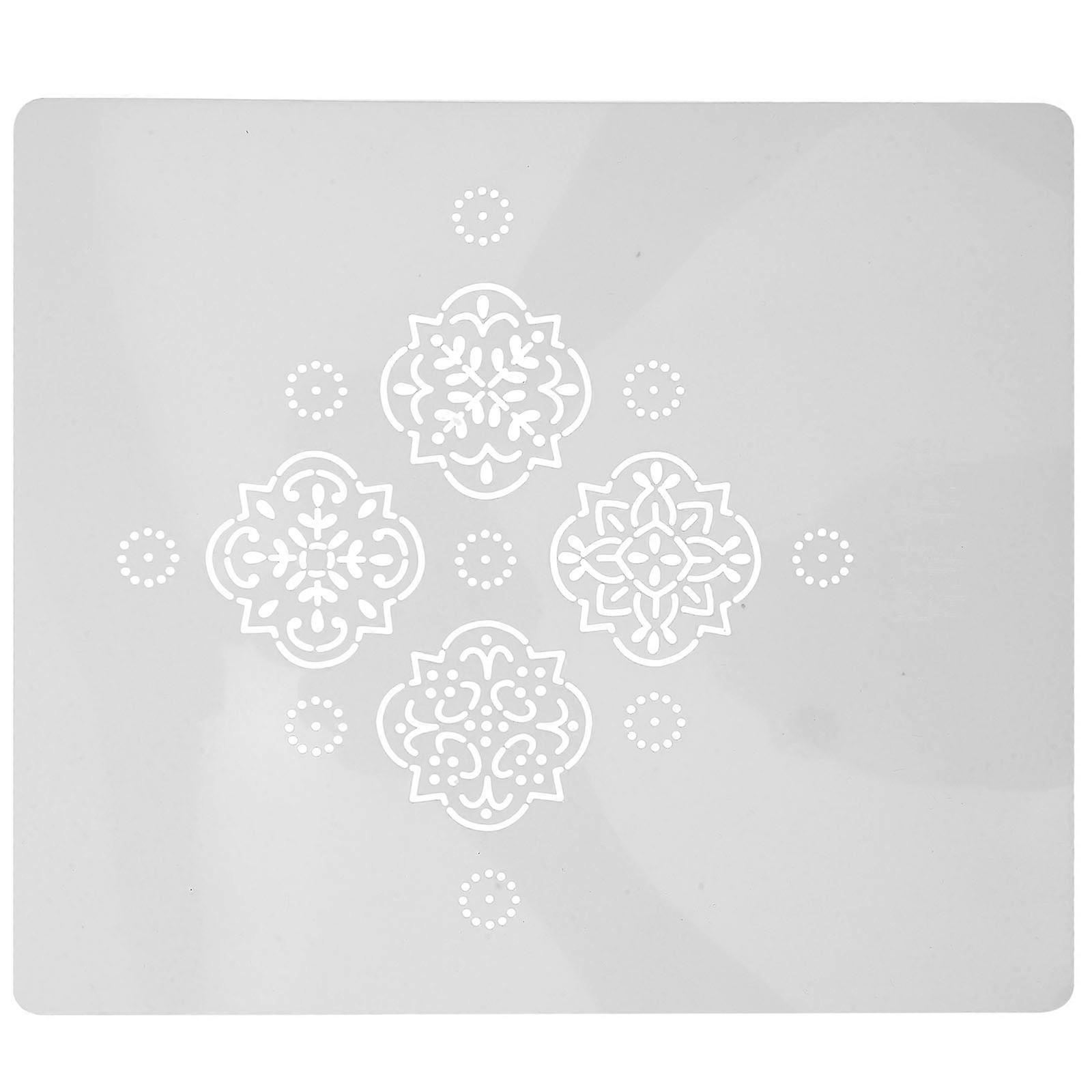 White Embroidery Template Sheet for DIY Use Quilting Stencil Tool