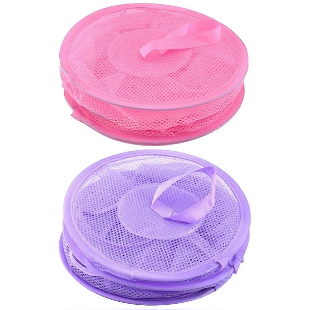 Folding 3-Layer Clothes Socks Drying Rack For Household Users Assorted Color Convenient Storage 4Pcs