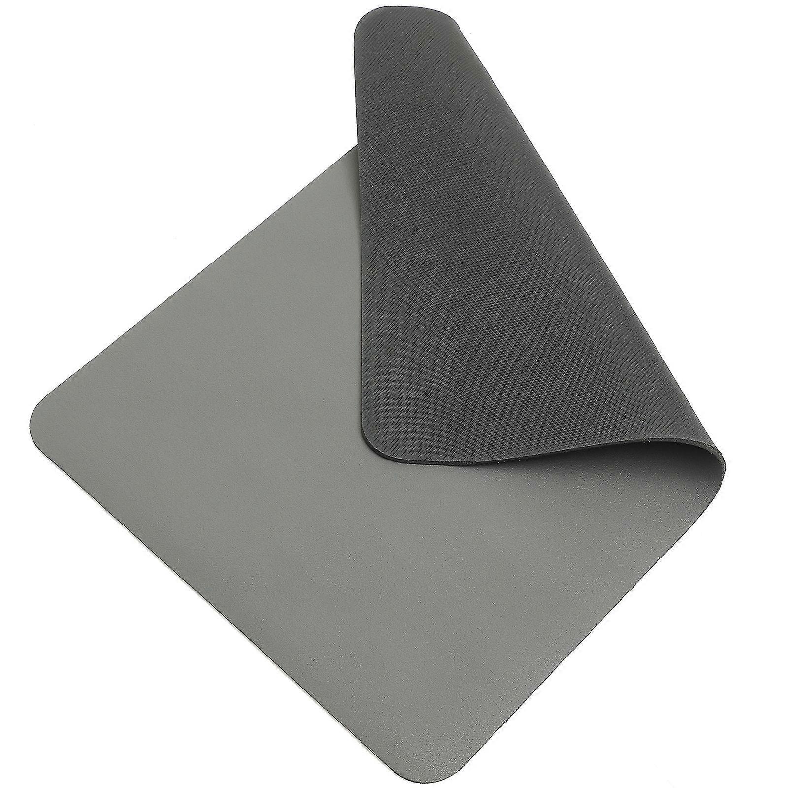 Reusable Coffee Mat 2Pcs Simple Rectangle Kitchen Counter Kitchen Use Grey High Temperature Resistance