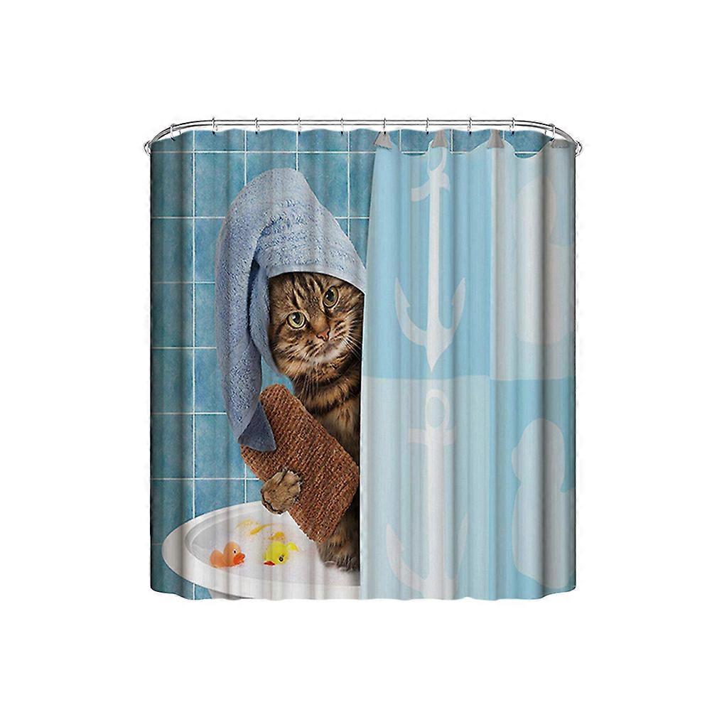 Printed Shower Curtain Tree for Bathroom Use 2Pcs