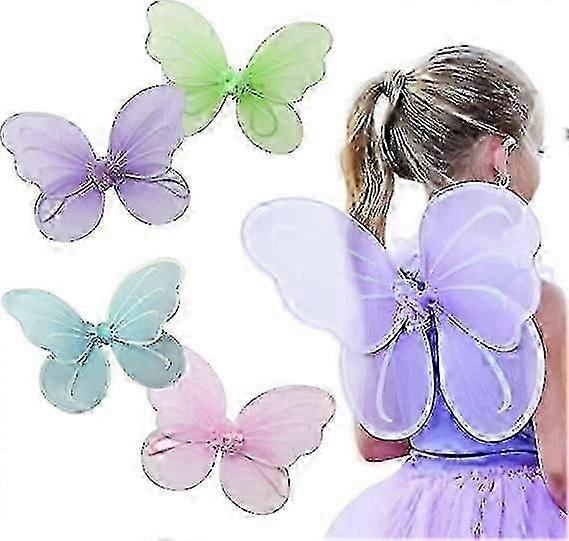 Mädchen-Feen-, Engels- oder Schmetterlingsflügel-Sets (schnell)