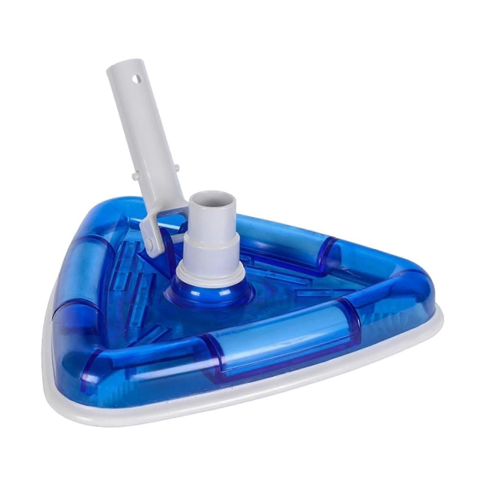 Triangle Pool Vacuum Head Transparent Cleaner with Brushes for Precise Corner and Clear View Cleaning