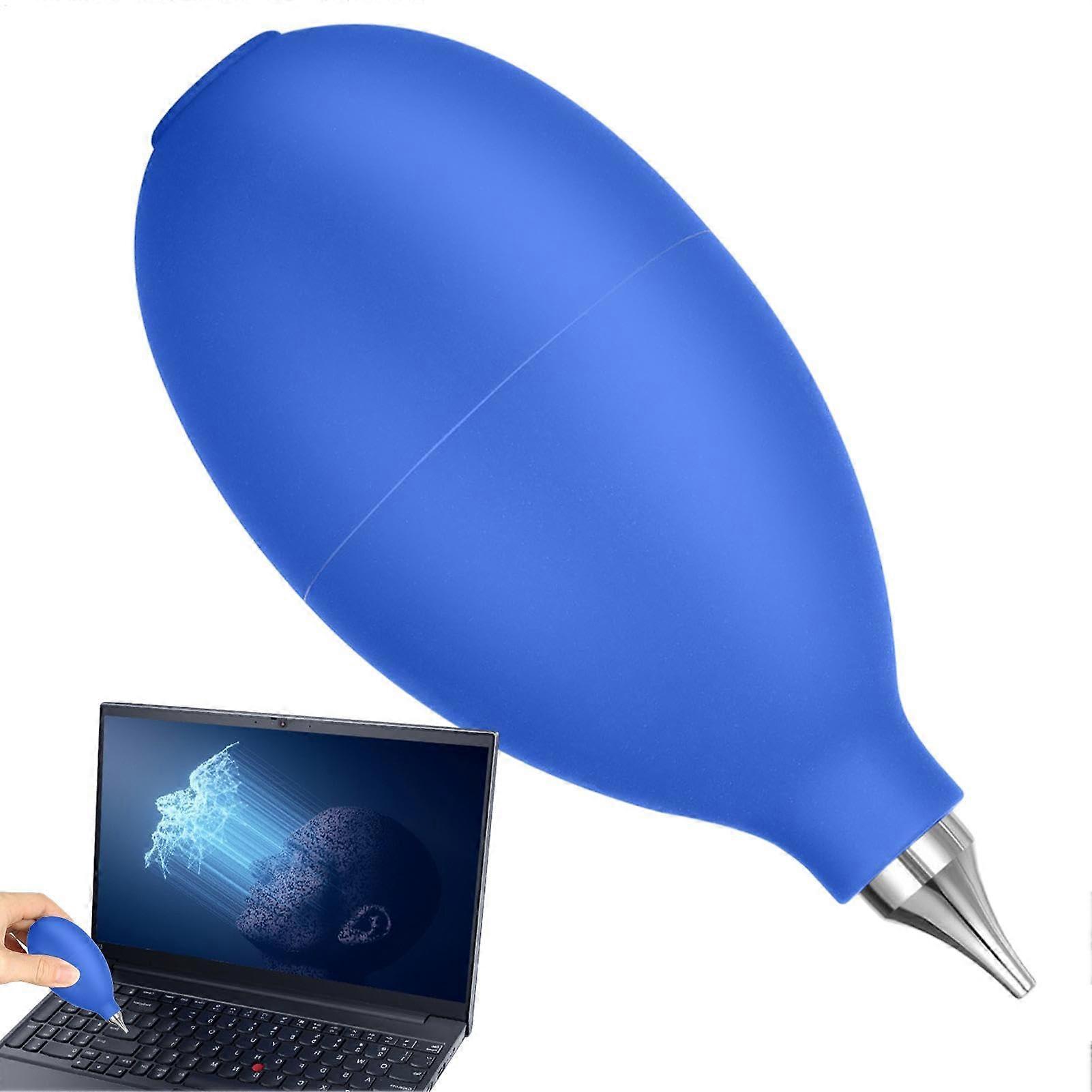 Hearing Aid Cleaner Silicone Air Blower Dust Blaster Pump for Precise Dust Removal Blue