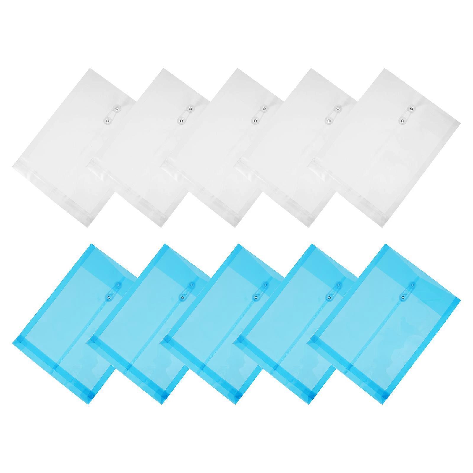 Document Organizer A4 Document Bag for Storage Use 3Sets 10 Pieces Colorful