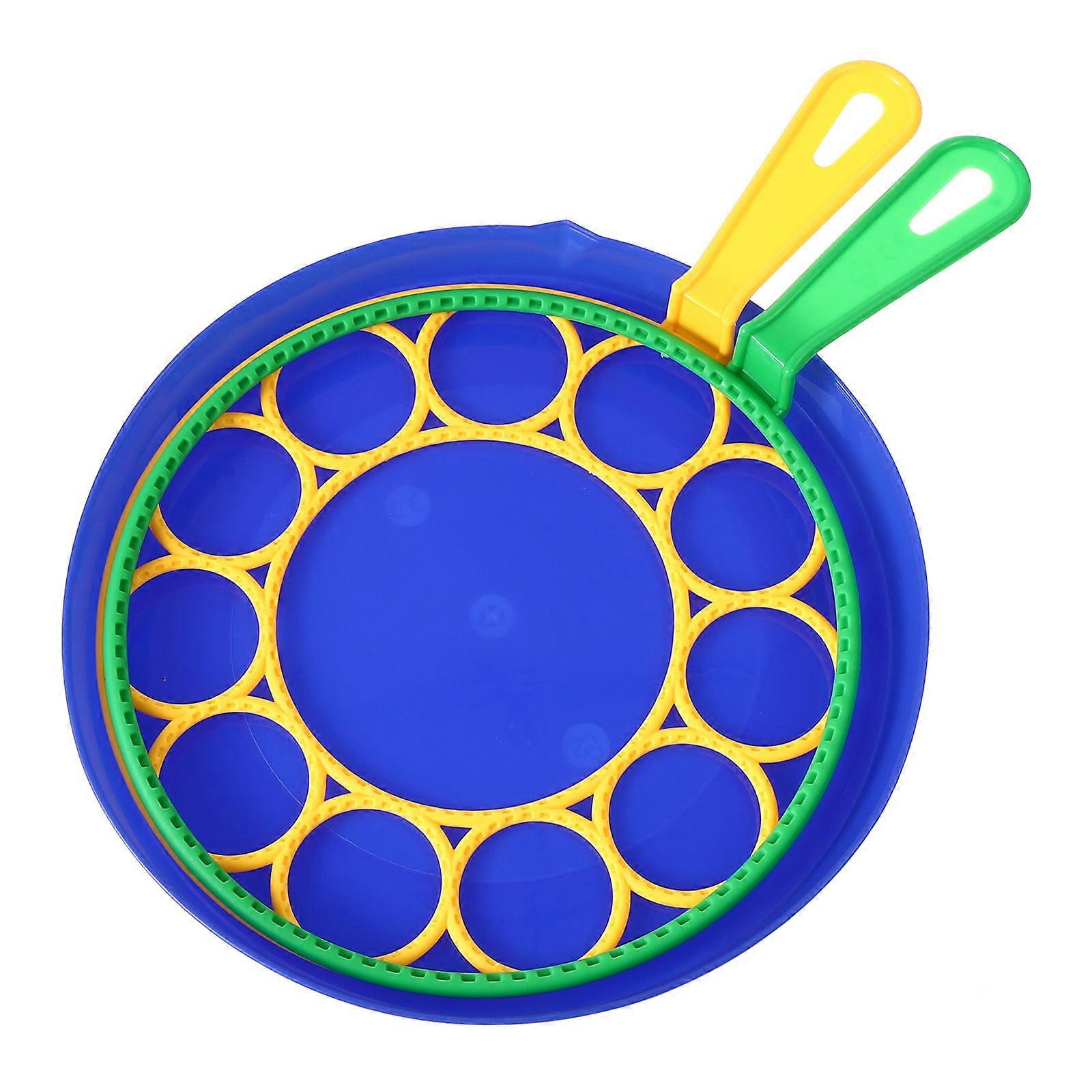 Blowing Bubble Tools Children Outdoor Bubble Ring Toy Set 3Pcs Blue