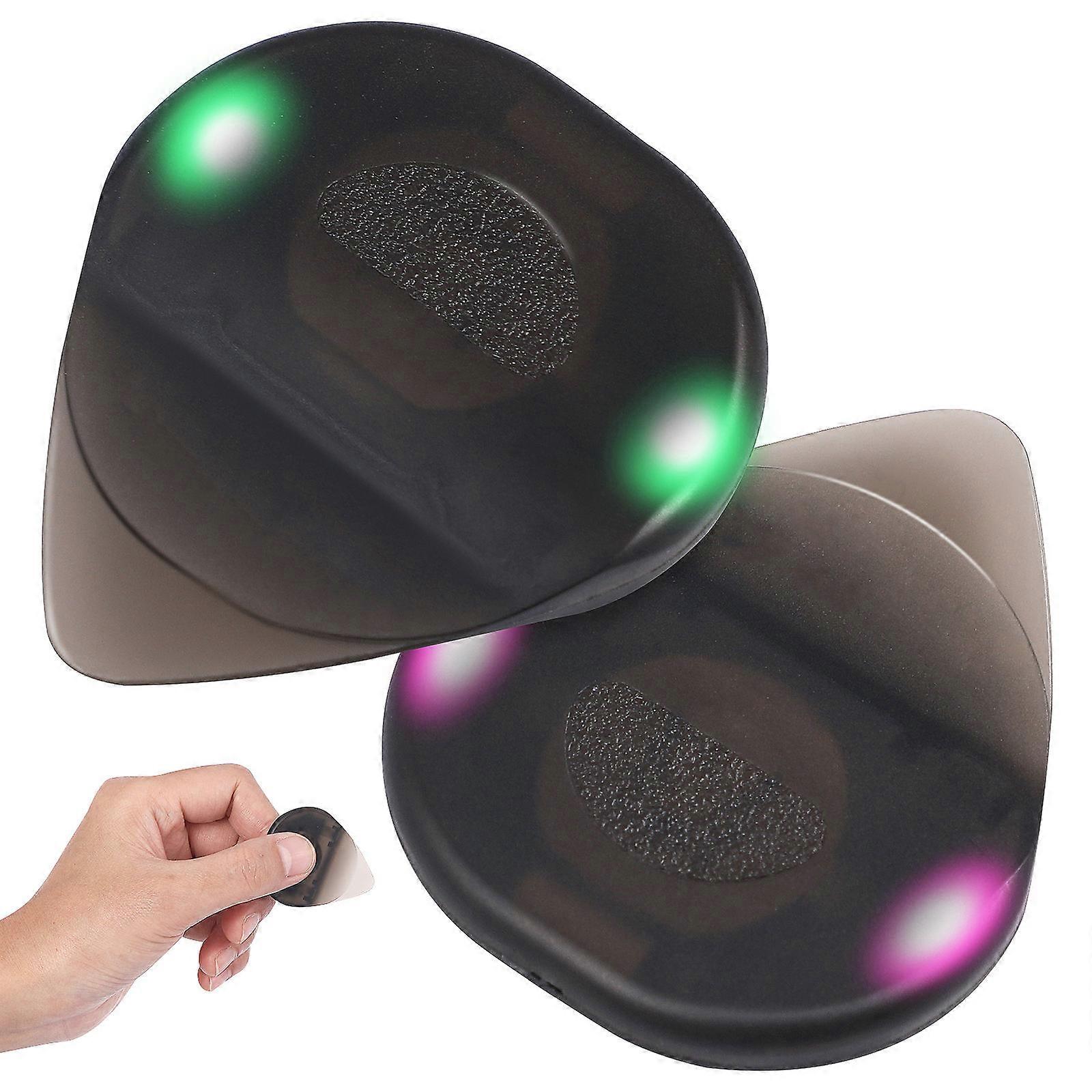 Led Light Guitar Pick Oval Shape For Stages And Parties 2Pcs